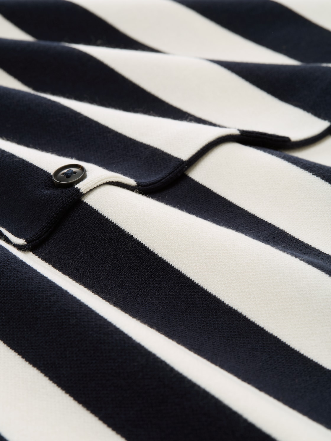 Plus Size - Cardigan mit Streifenmuster - navy offwhite block stripe - Material-Ansicht
