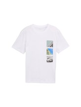 Ausgewählt, T-Shirt mit Foto-Print von Tom Tailor, weiß