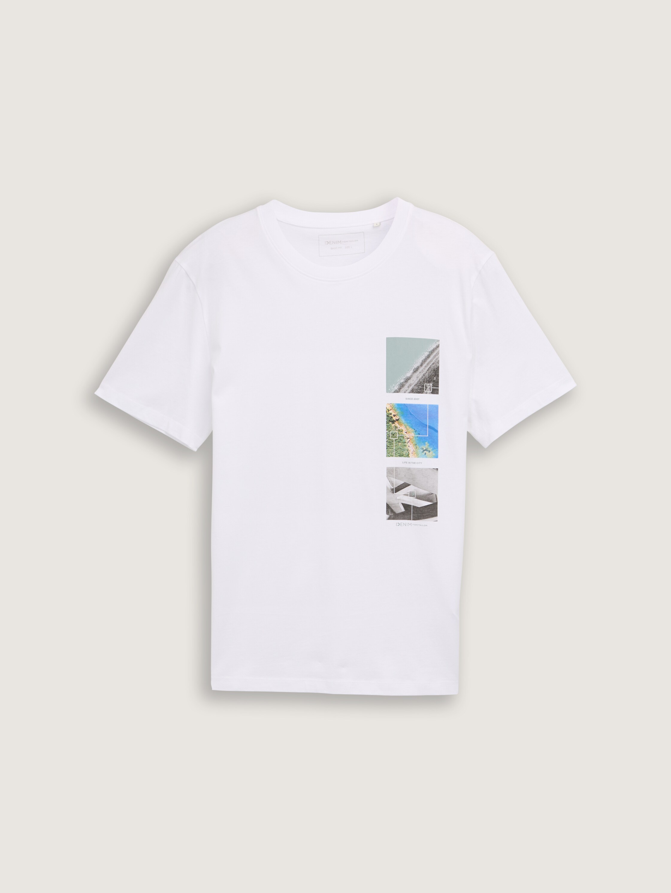 T-Shirt mit Foto-Print - white - 