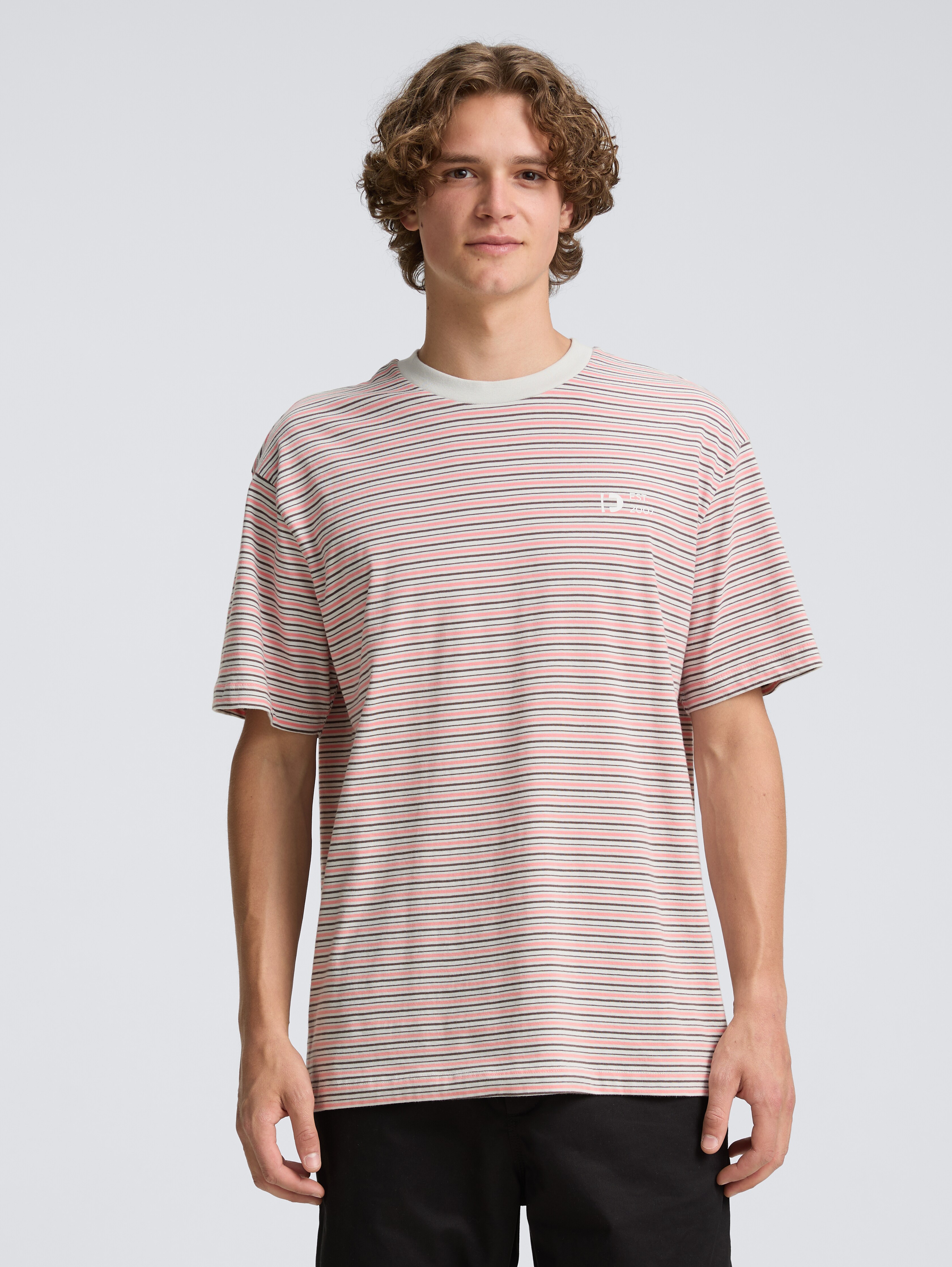 Relaxed fit T-shirt with striped pattern by Tom Tailor