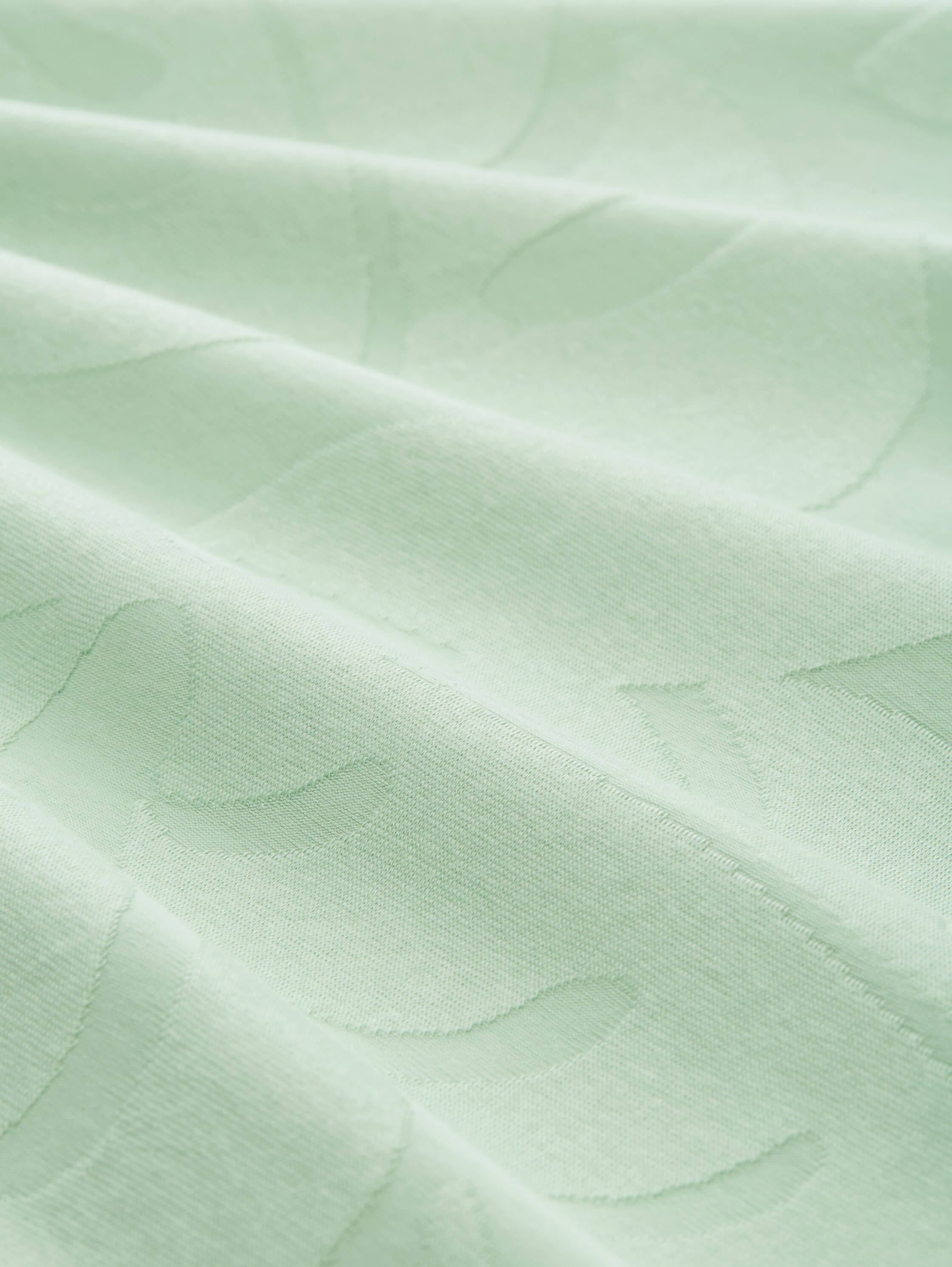 Jacquard T-shirt met patroon - fresh_mint_green_jacquard - 