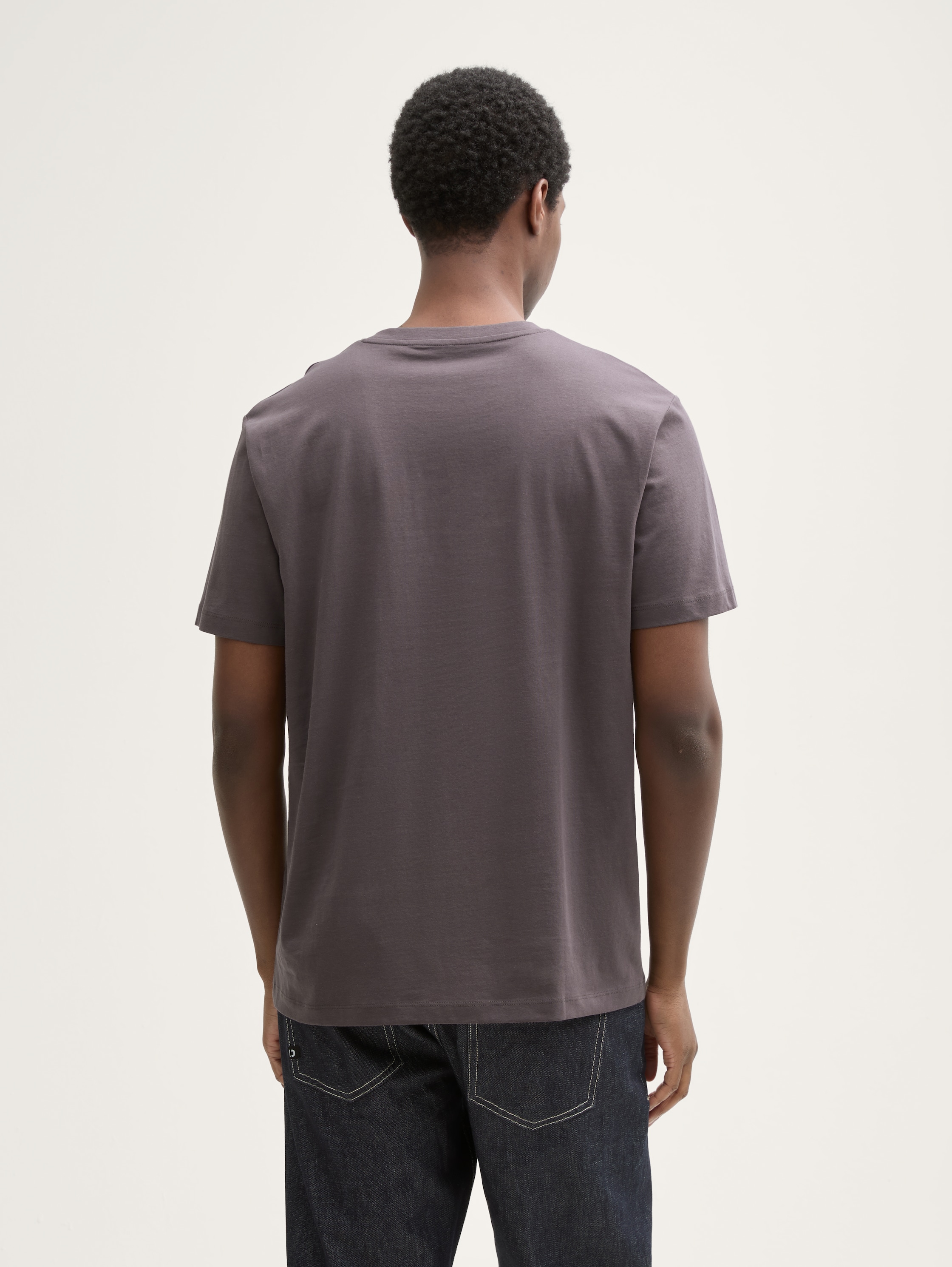 T-shirt met katoenen opdruk - pavement_grey - 