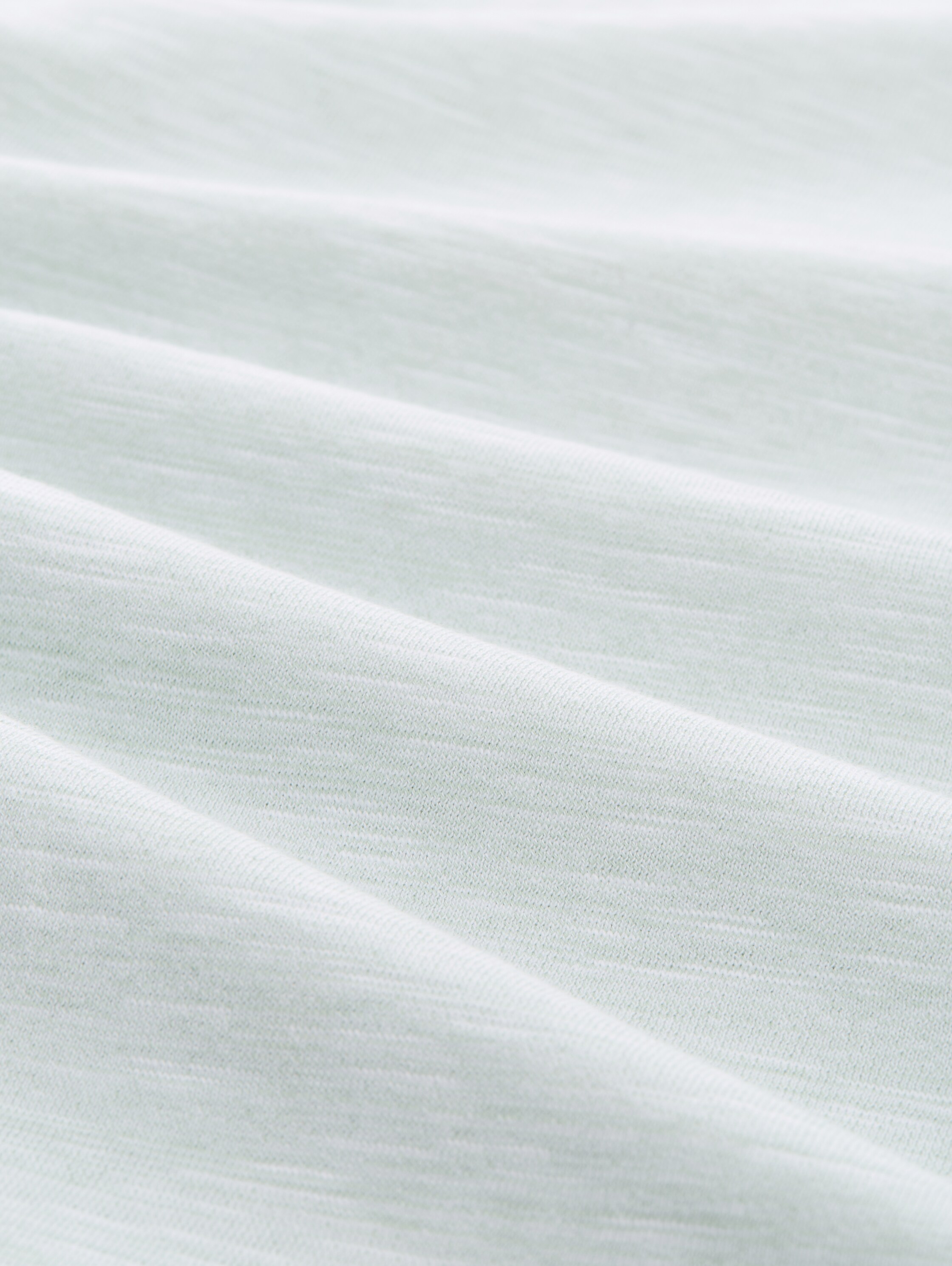 Basic T-Shirt in Melange-Optik - fresh_mint_green - 