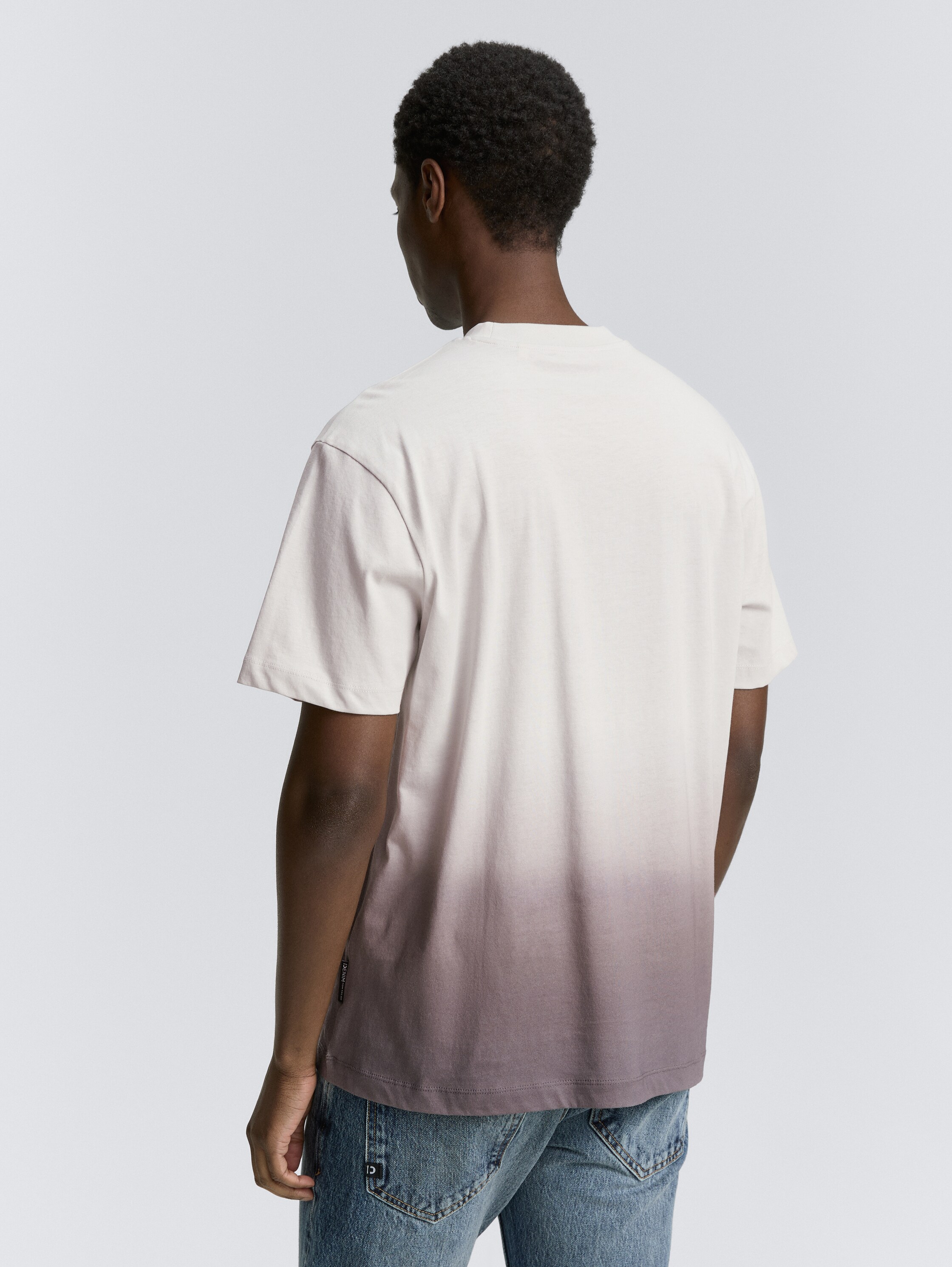 Relaxed Fit T-Shirt mit Farbverlauf - chalk_grey - 