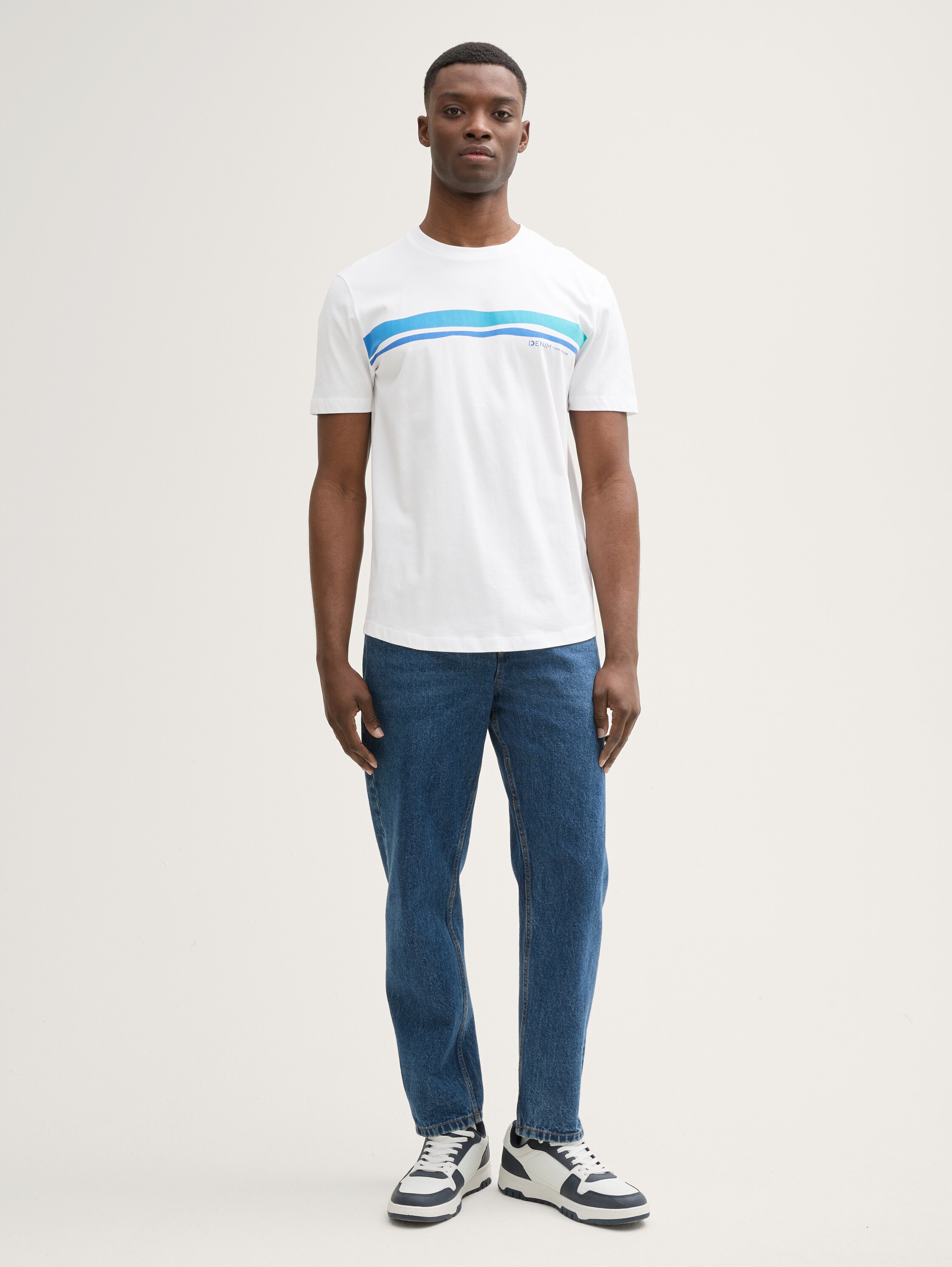 T-Shirt mit Print - white - 