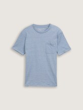 T-shirt avec poche sur la poitrine - mystical blue - Vue de face du produit