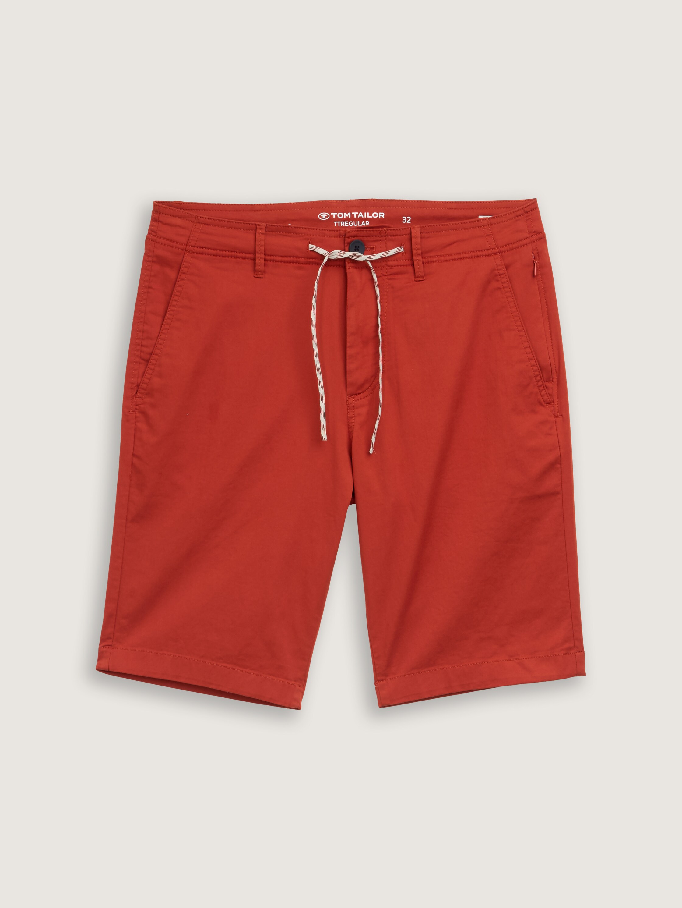 Lightweight Chino Shorts mit Kordelzug - rooibos_orange - 