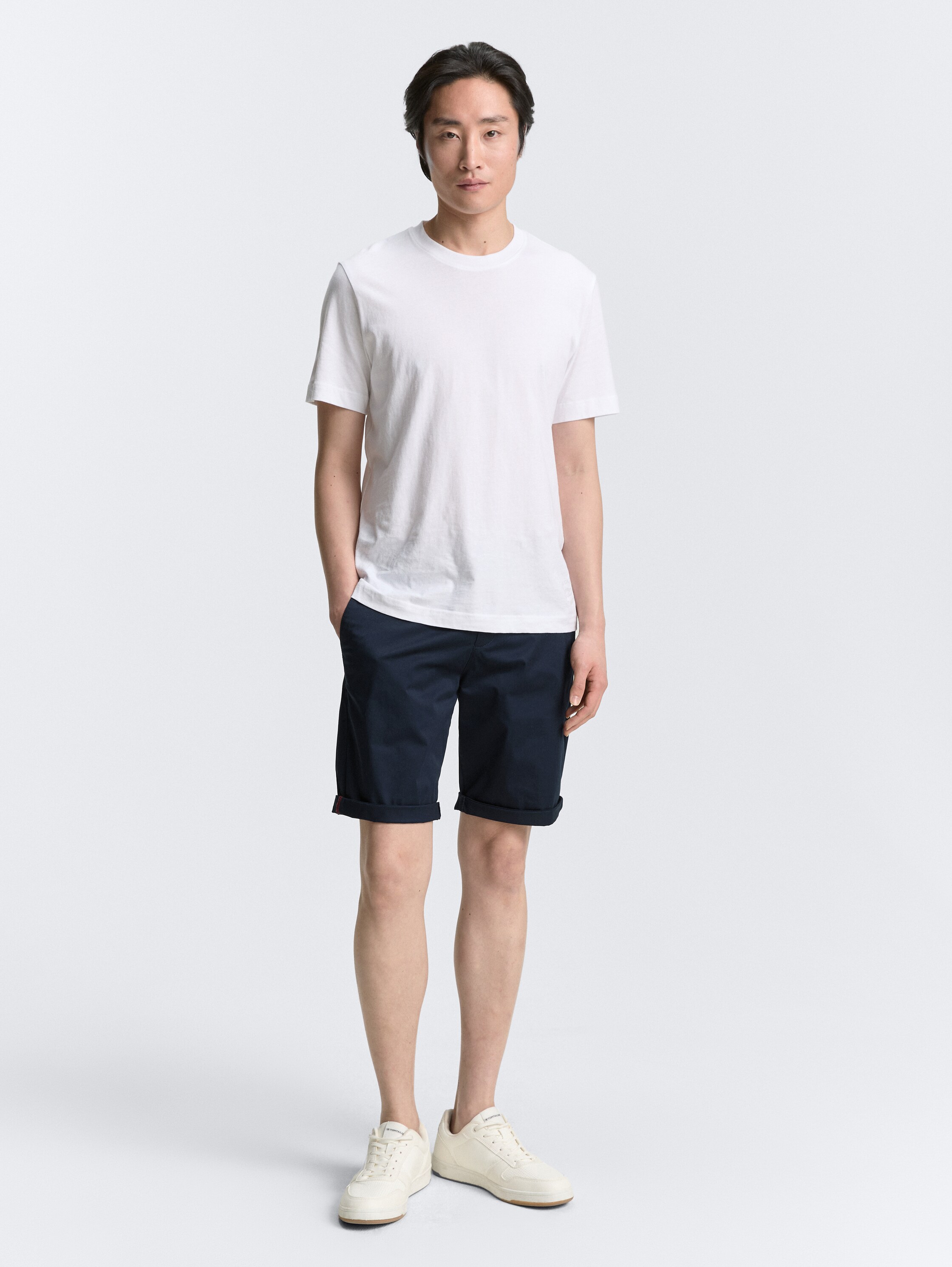 Lightweight Regular Chino Shorts - sky_captain_blue_1 - 