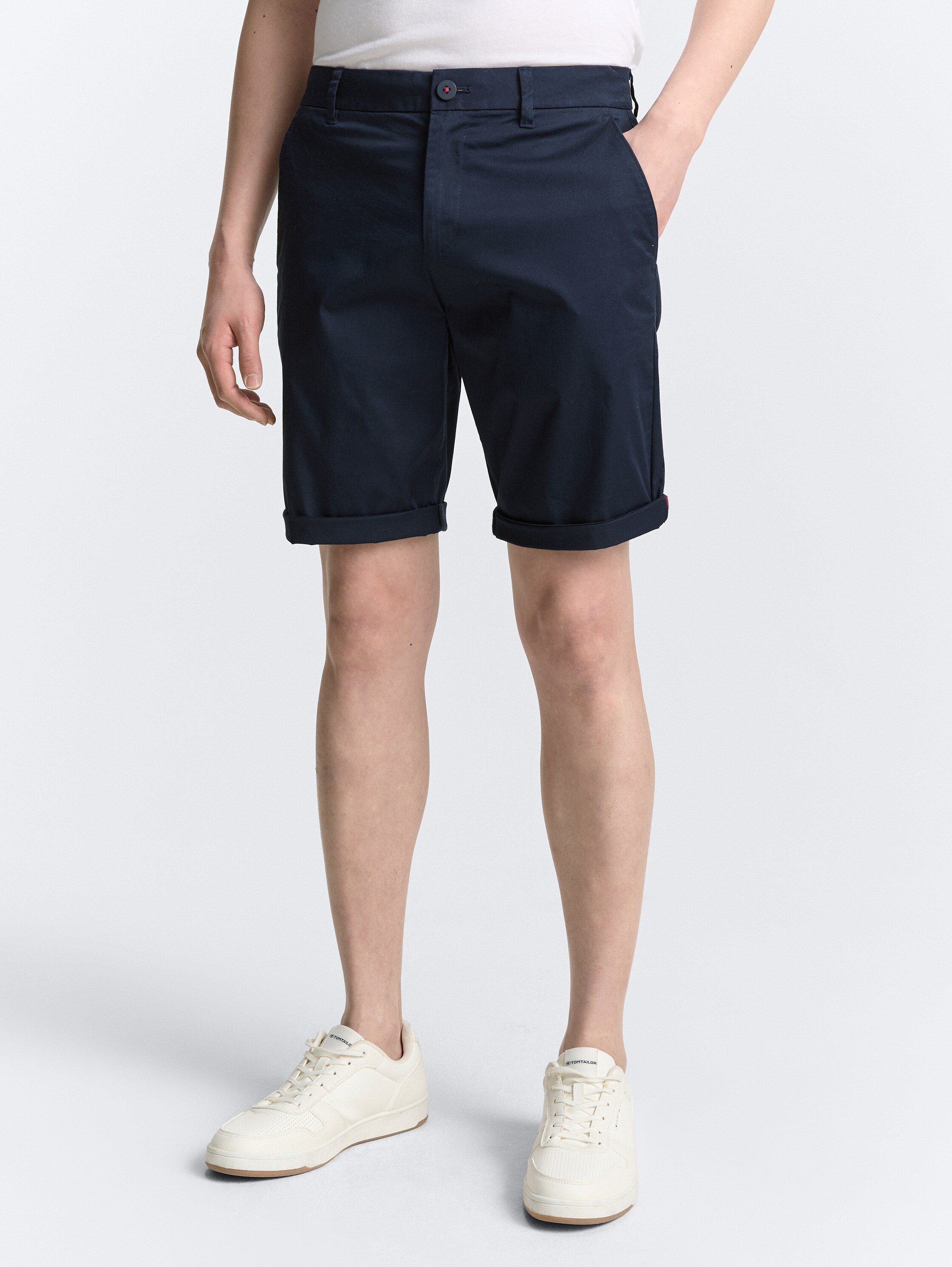 Lightweight Regular Chino Shorts - sky_captain_blue_1 - 