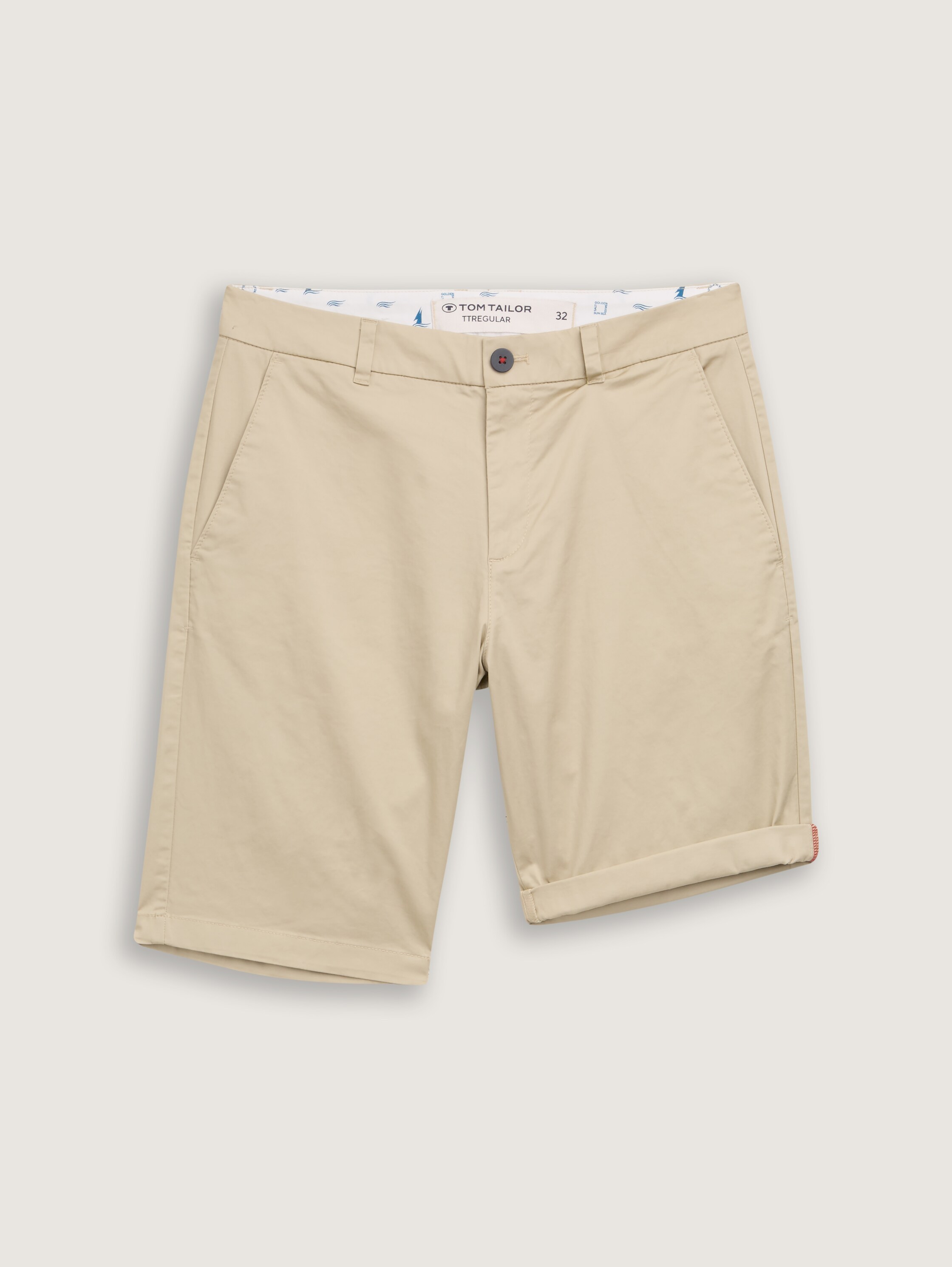 Lichtgewicht Normale Chino Korte Broek - cashew_beige - 