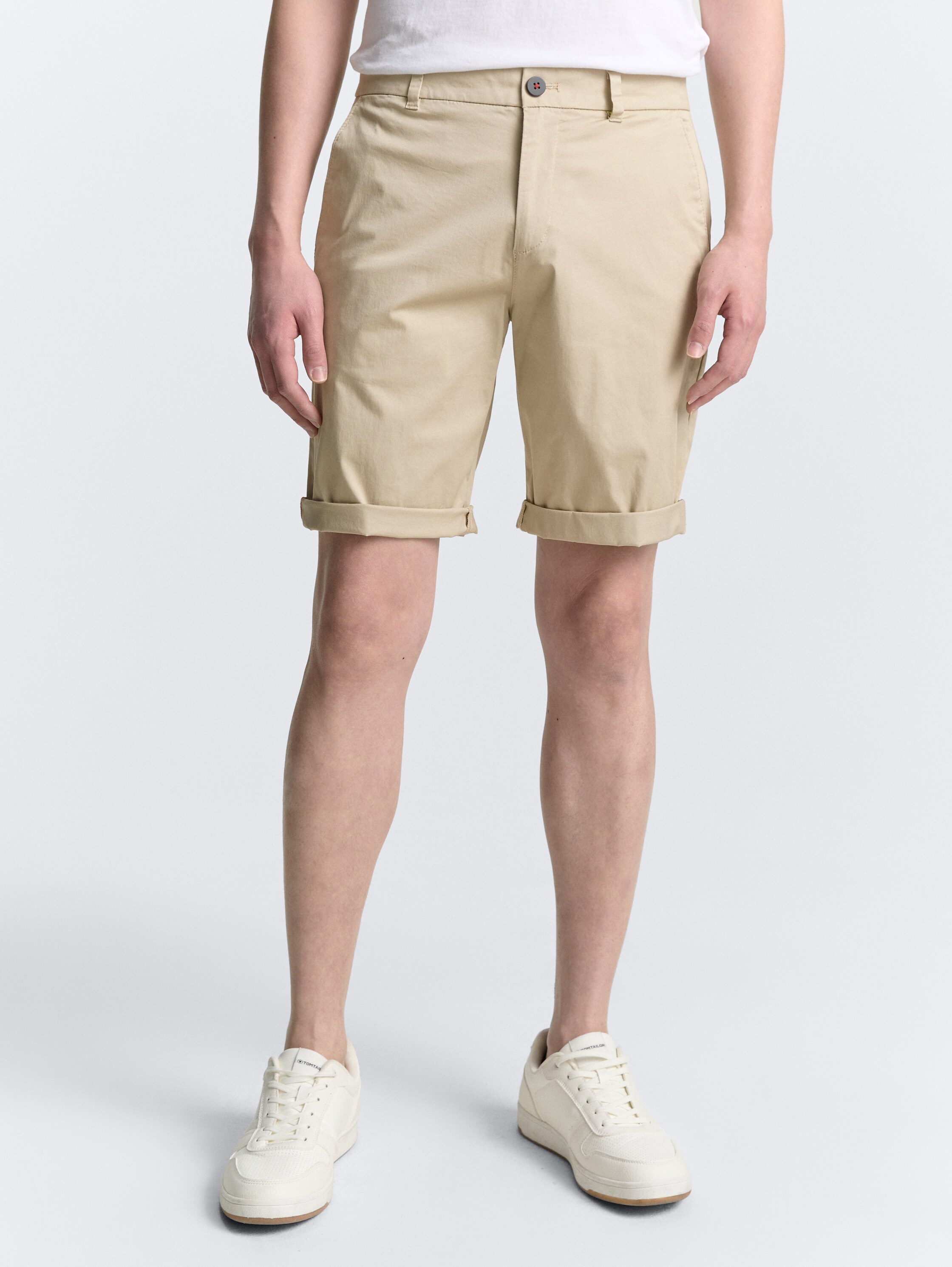 Lichtgewicht Normale Chino Korte Broek - cashew_beige - 