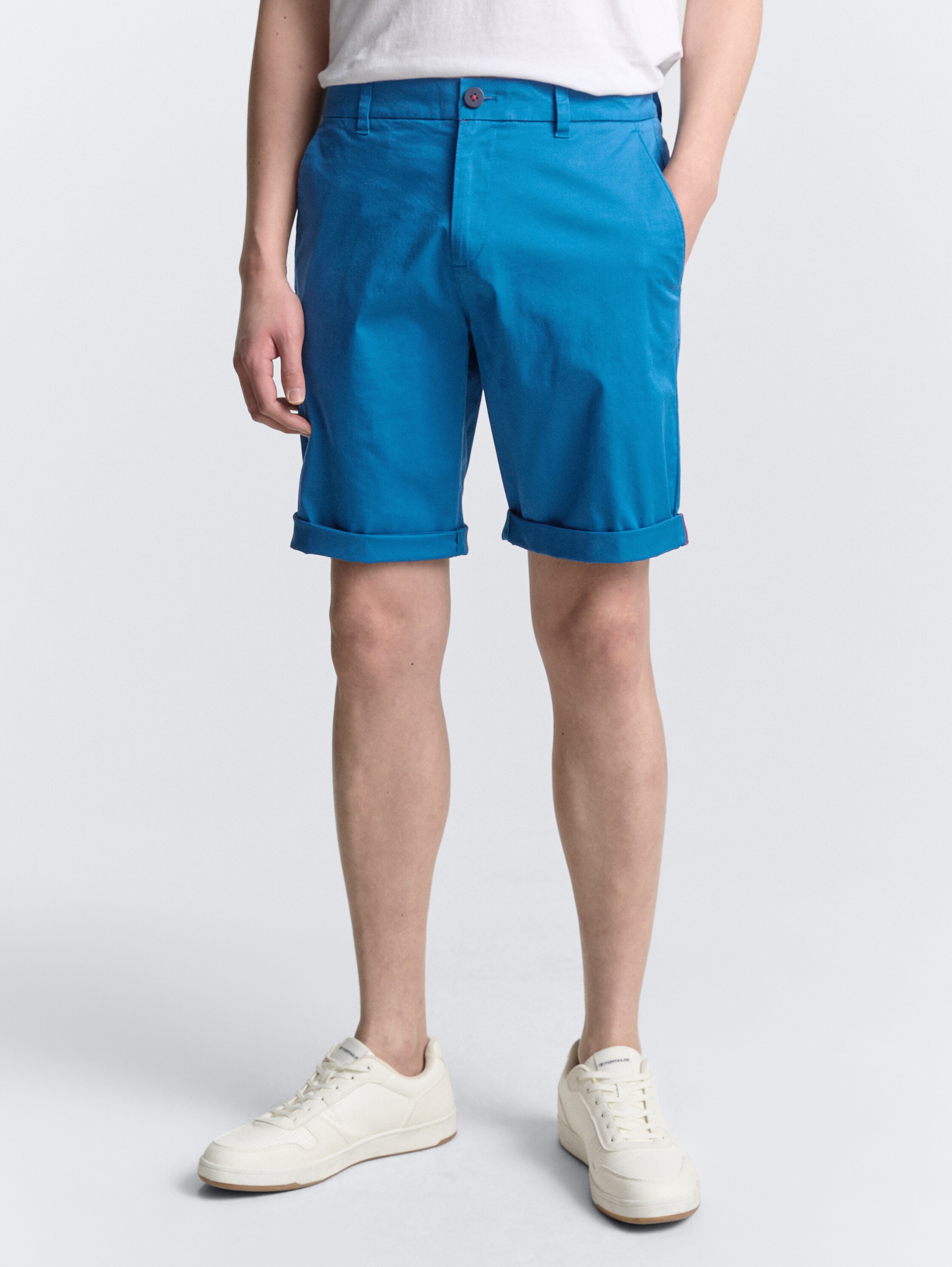 Lightweight Regular Chino Shorts - blue_petrol - 