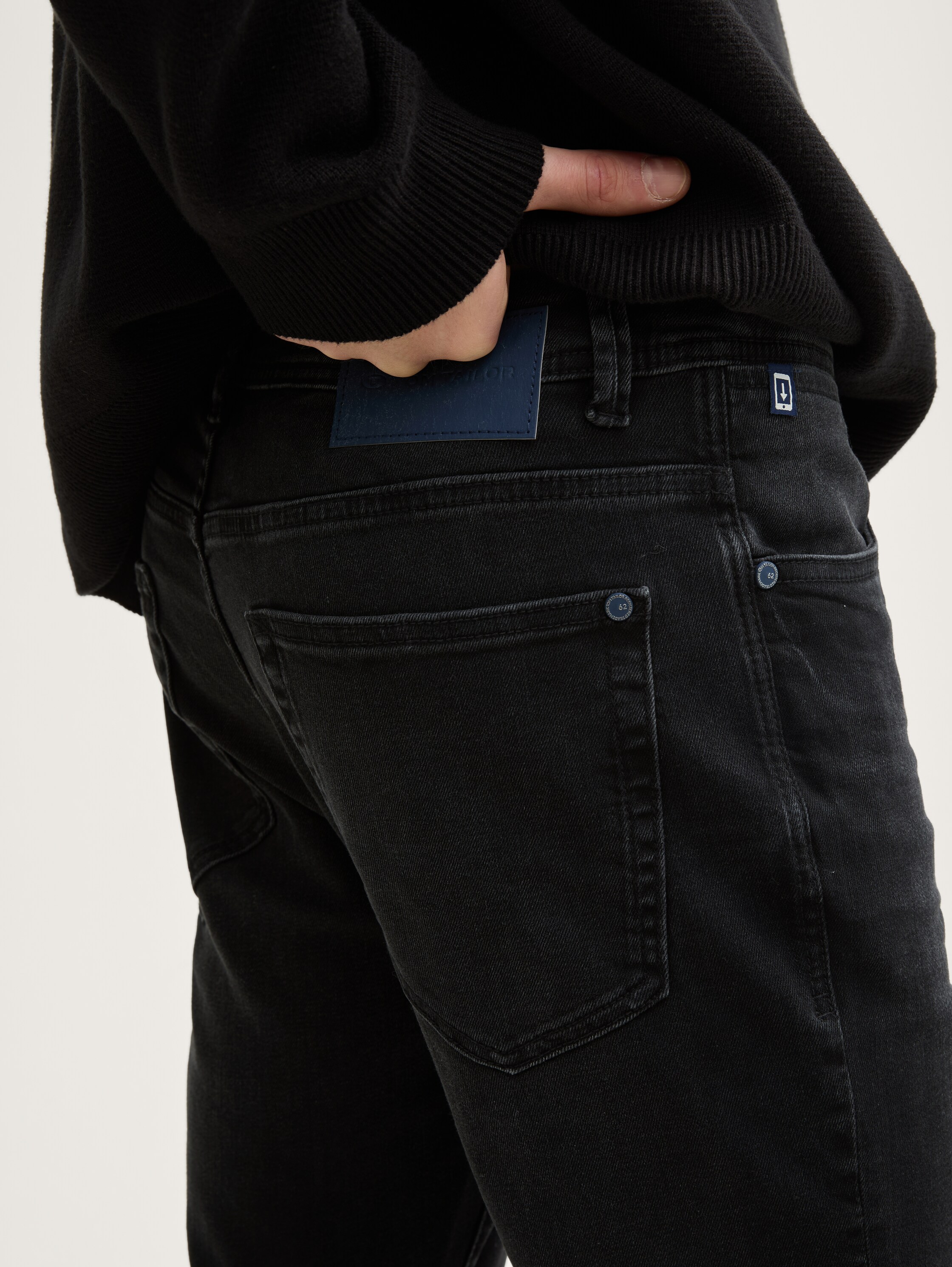 TTJOSH REGULAR SLIM Jeans FREEF!T® - used_dark_stone_grey_denim - 