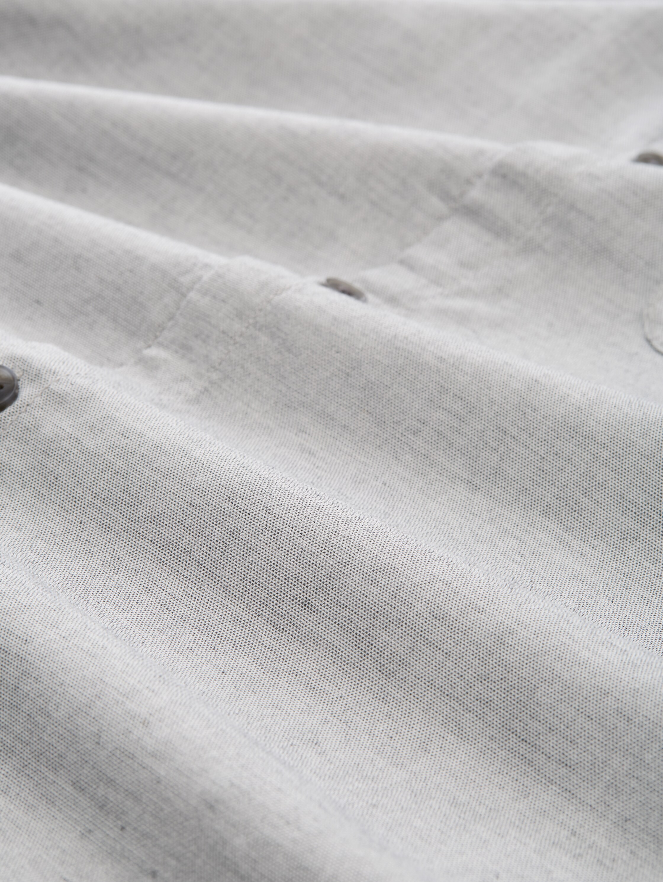 Regular Fit Kurzarmhemd mit Brusttasche - chalk_grey_structure - 