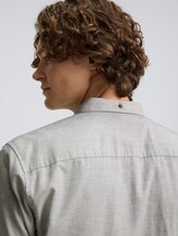 Chemise à manches courtes coupe classique avec poche poitrine - chalk grey structure - Vue détaillée du modèle