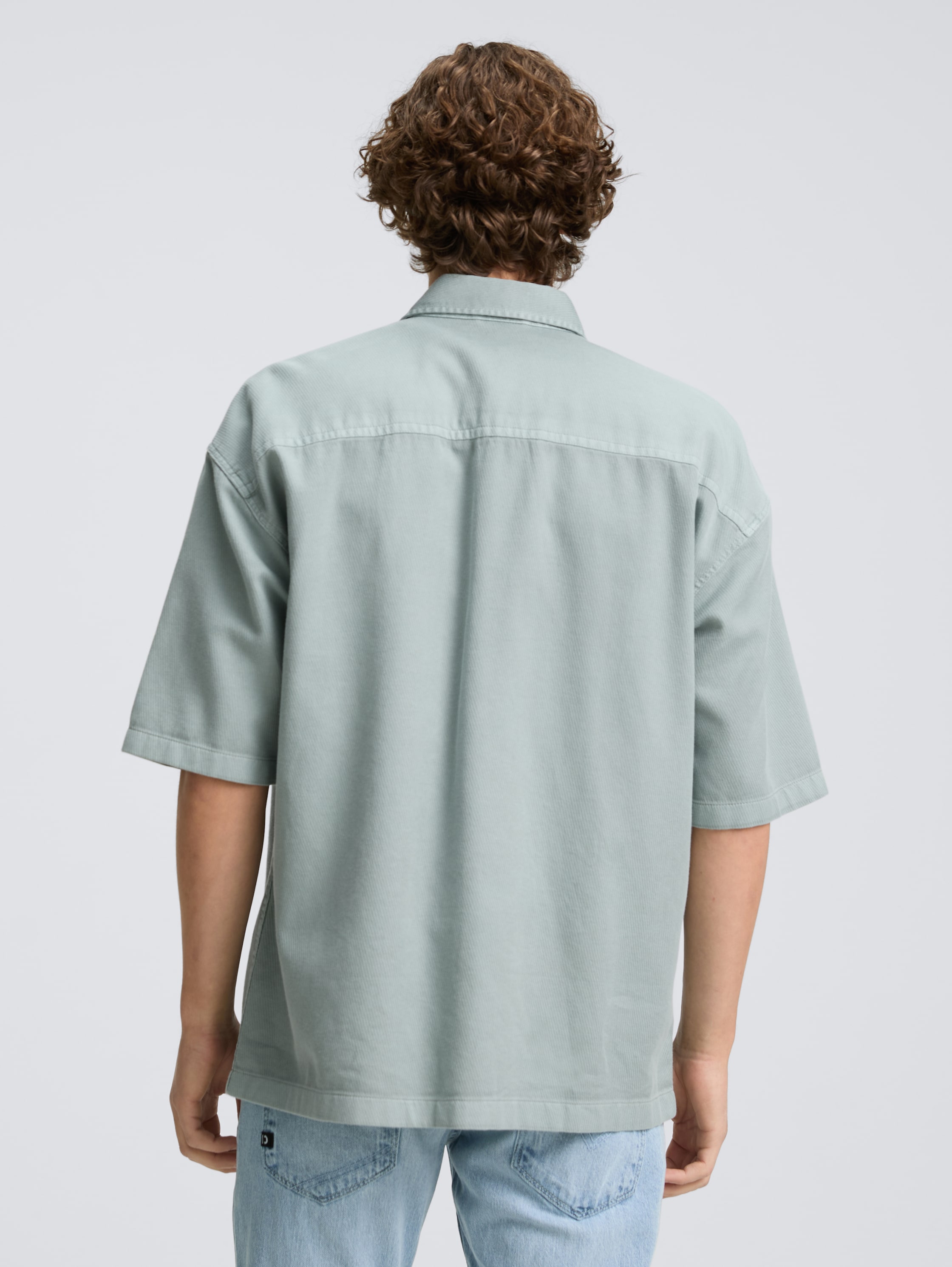 Overshirt Hemd mit kurzen Ärmeln - light_ice_blue - 