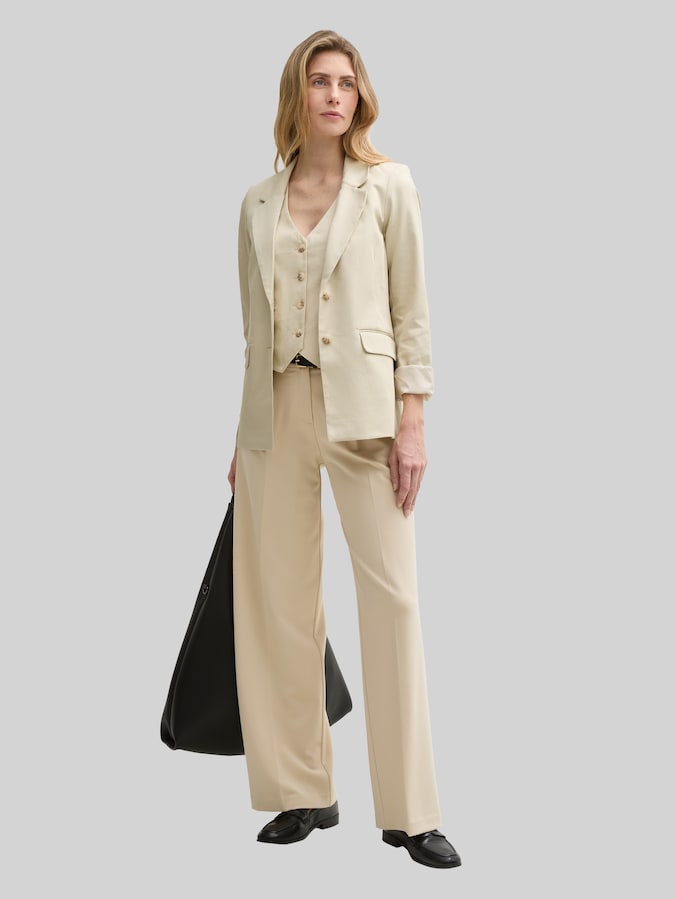 Blazer Regular Fit en sergé par Women, champagne