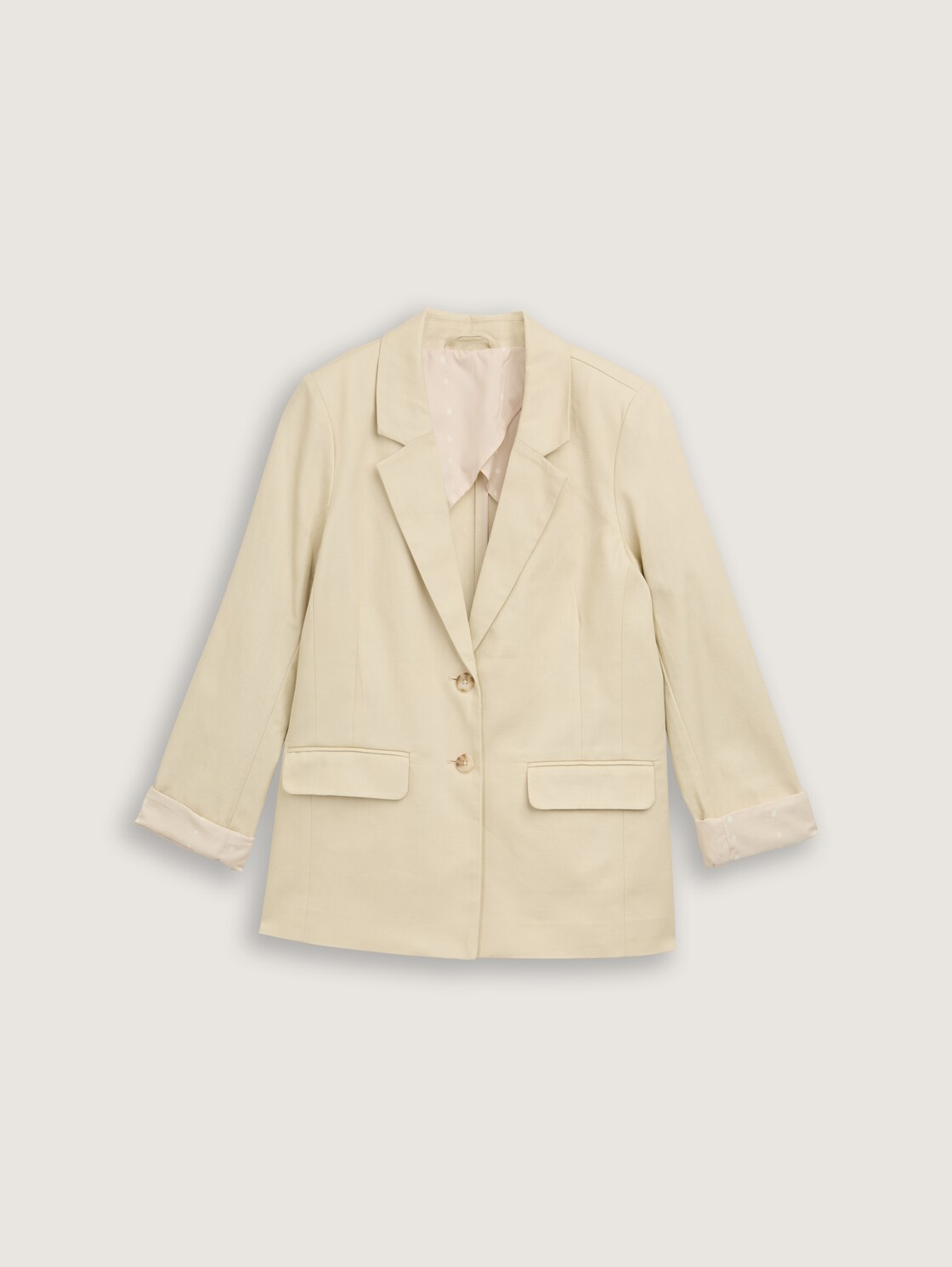 Regular Fit Blazer aus Twill - champagne