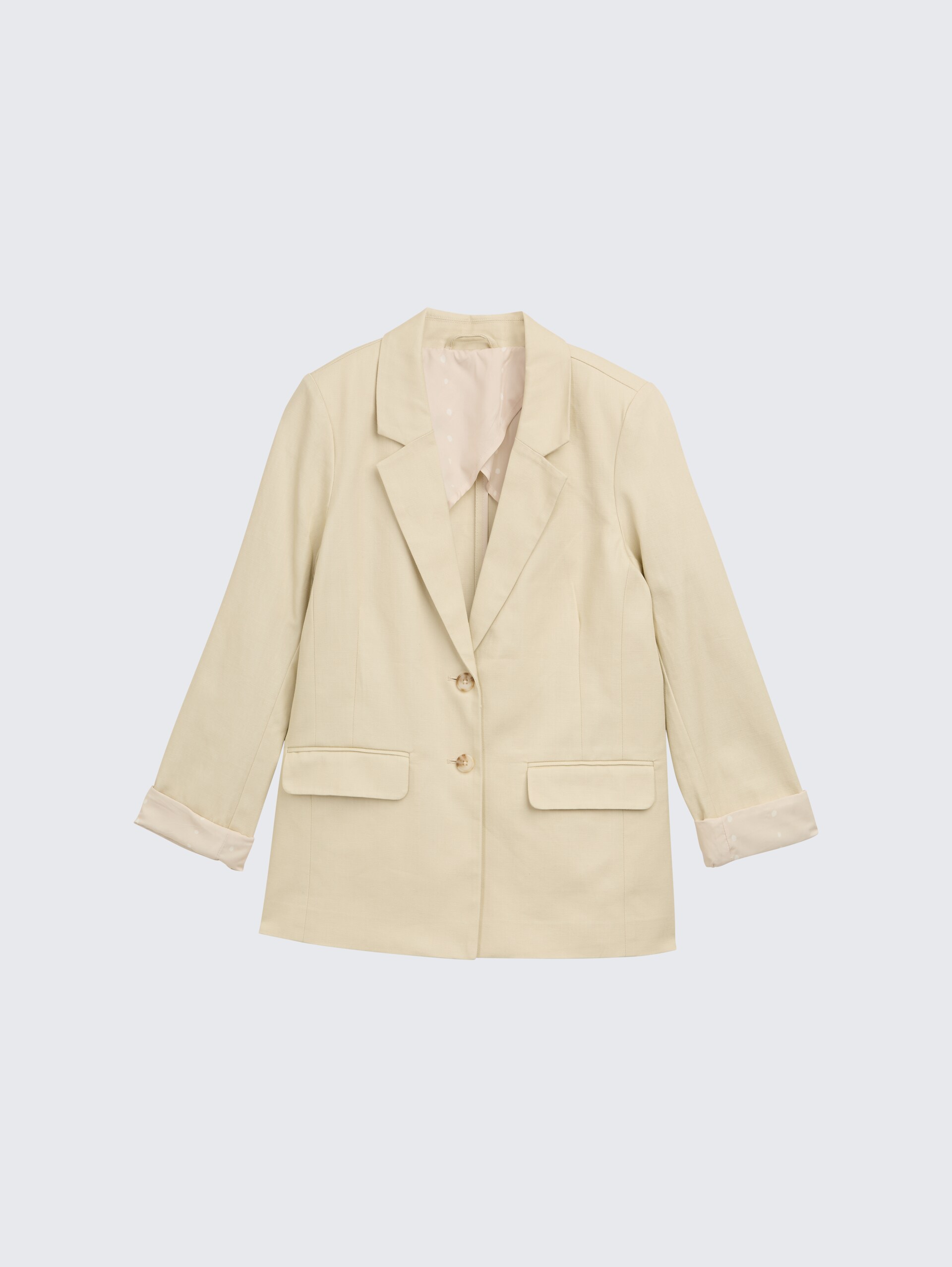 Regular Fit Blazer aus Twill - champagne