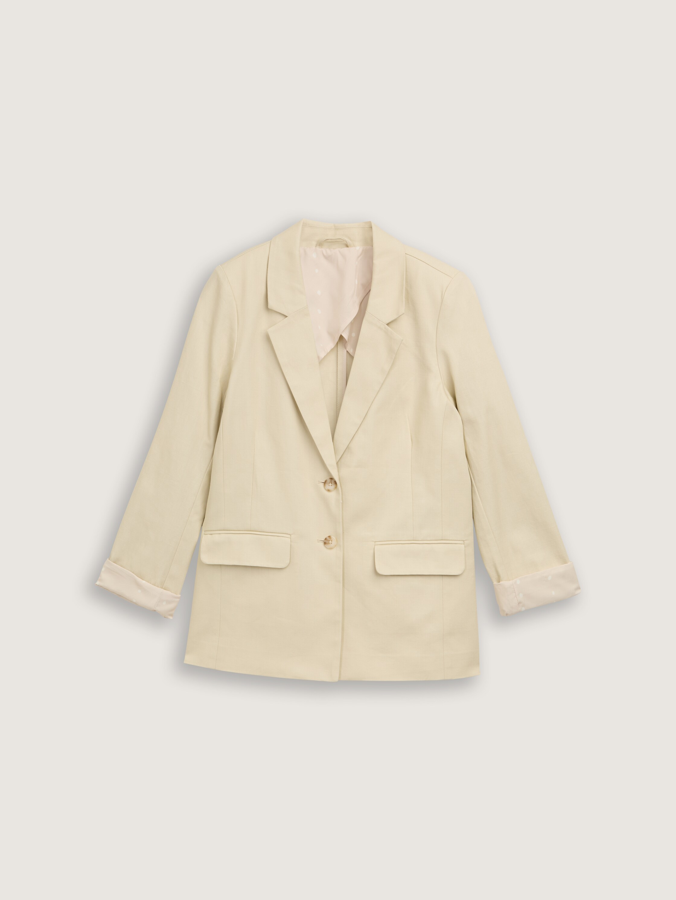 Regular Fit Blazer aus Twill - champagne - 
