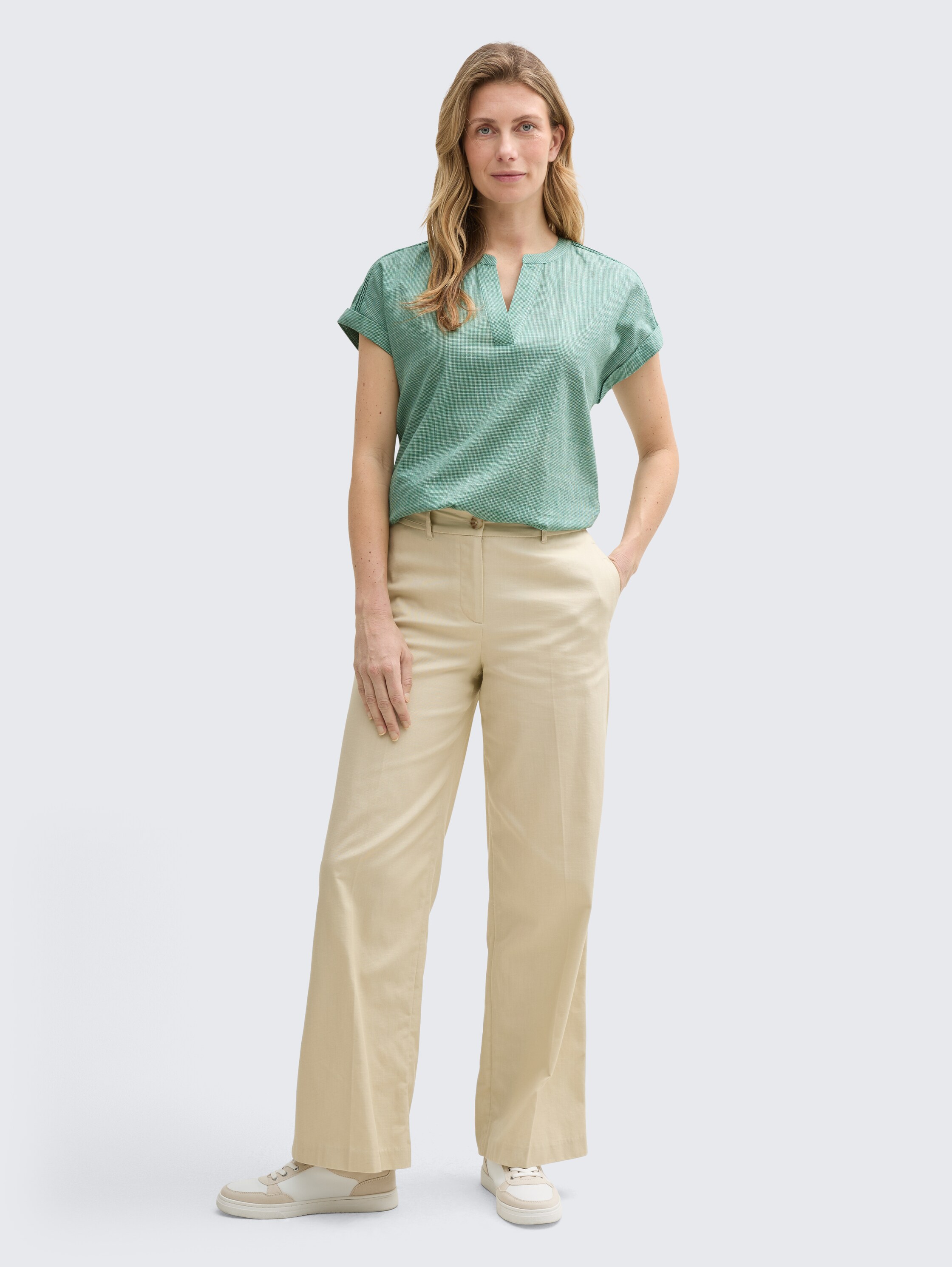 Loose Fit Bluse - faded_green - 