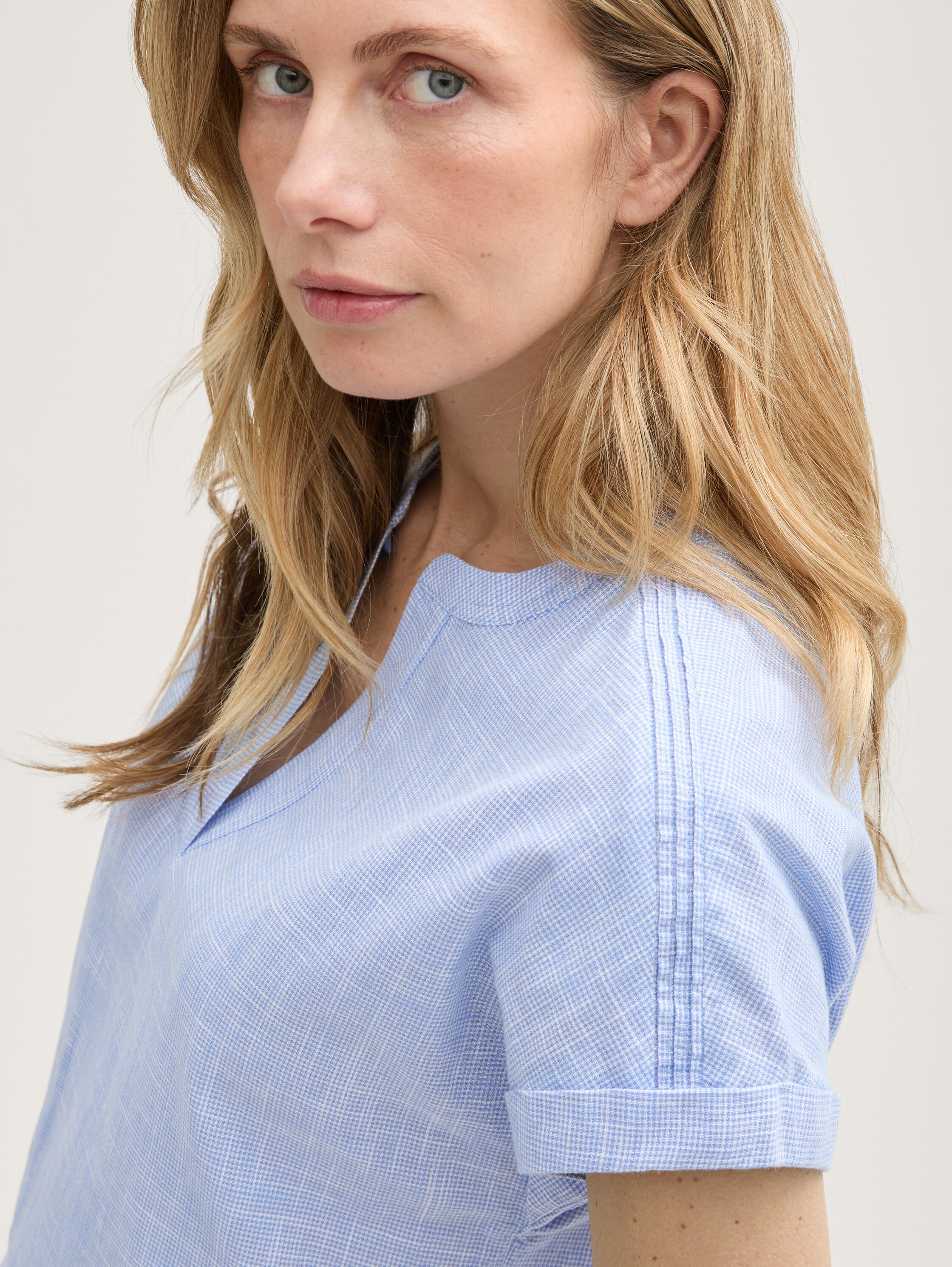 Loose Fit Bluse - dreamy_blue - 