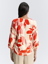 Blouse à motifs - red dots and shapes design - Découpe Vue arrière du modèle
