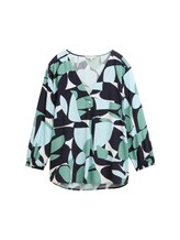 Ausgewählt, Bluse mit Muster von Tom Tailor, grün