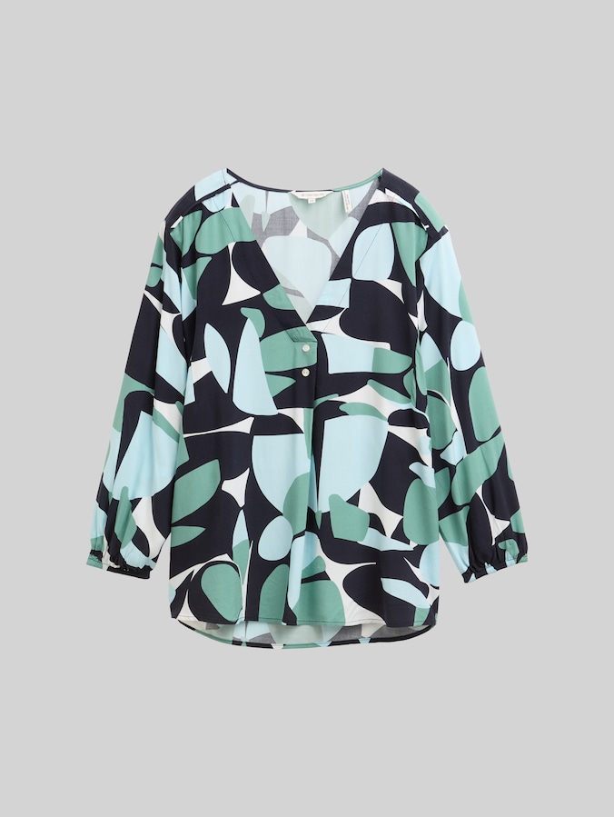 Blouse à motifs par Women, green dots and shapes design