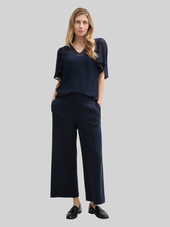 Chiffon Bluse von Women, sky captain blue
