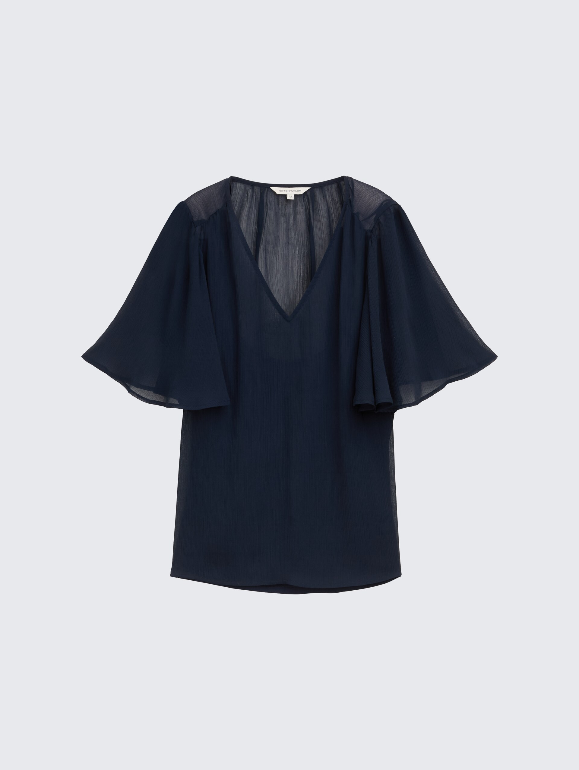 Chiffon Bluse - sky captain blue - Vorder-Produkt-Ansicht