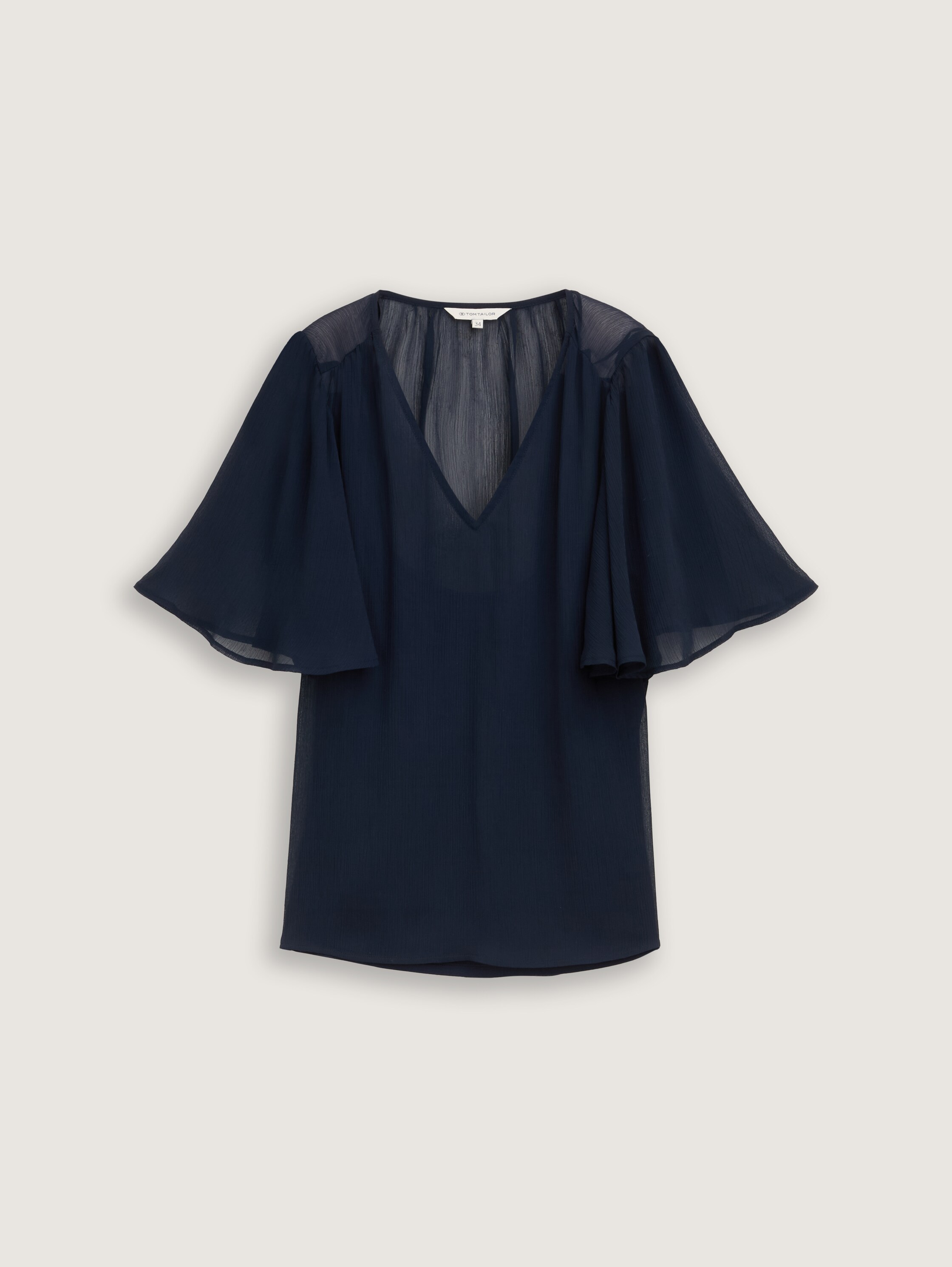 Chiffon Bluse - sky_captain_blue_1 - 