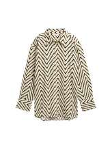 Selected, Oversized blouse with linen by Tom Tailor, beige