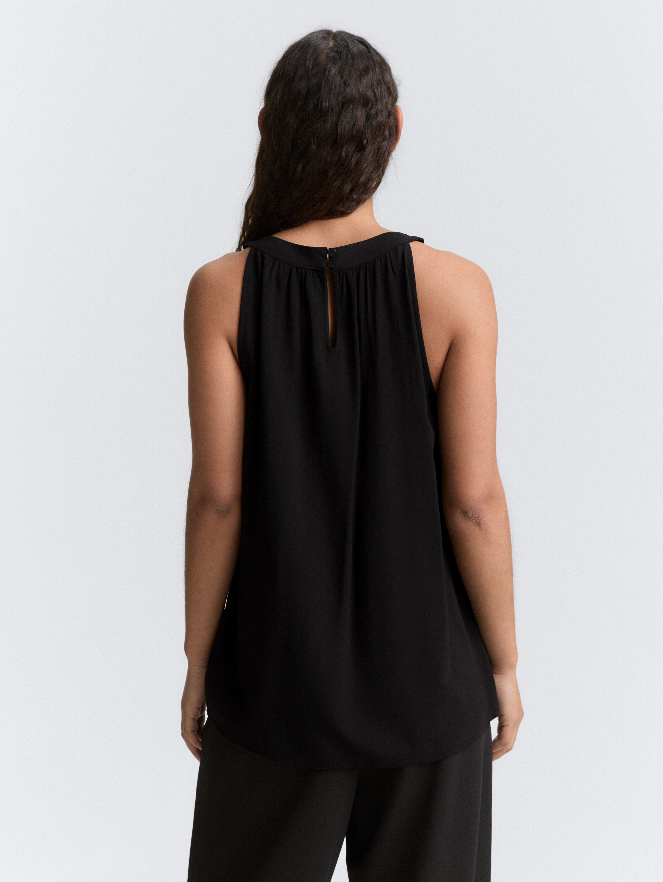Neckholder Blusentop - deep_black_1 - 