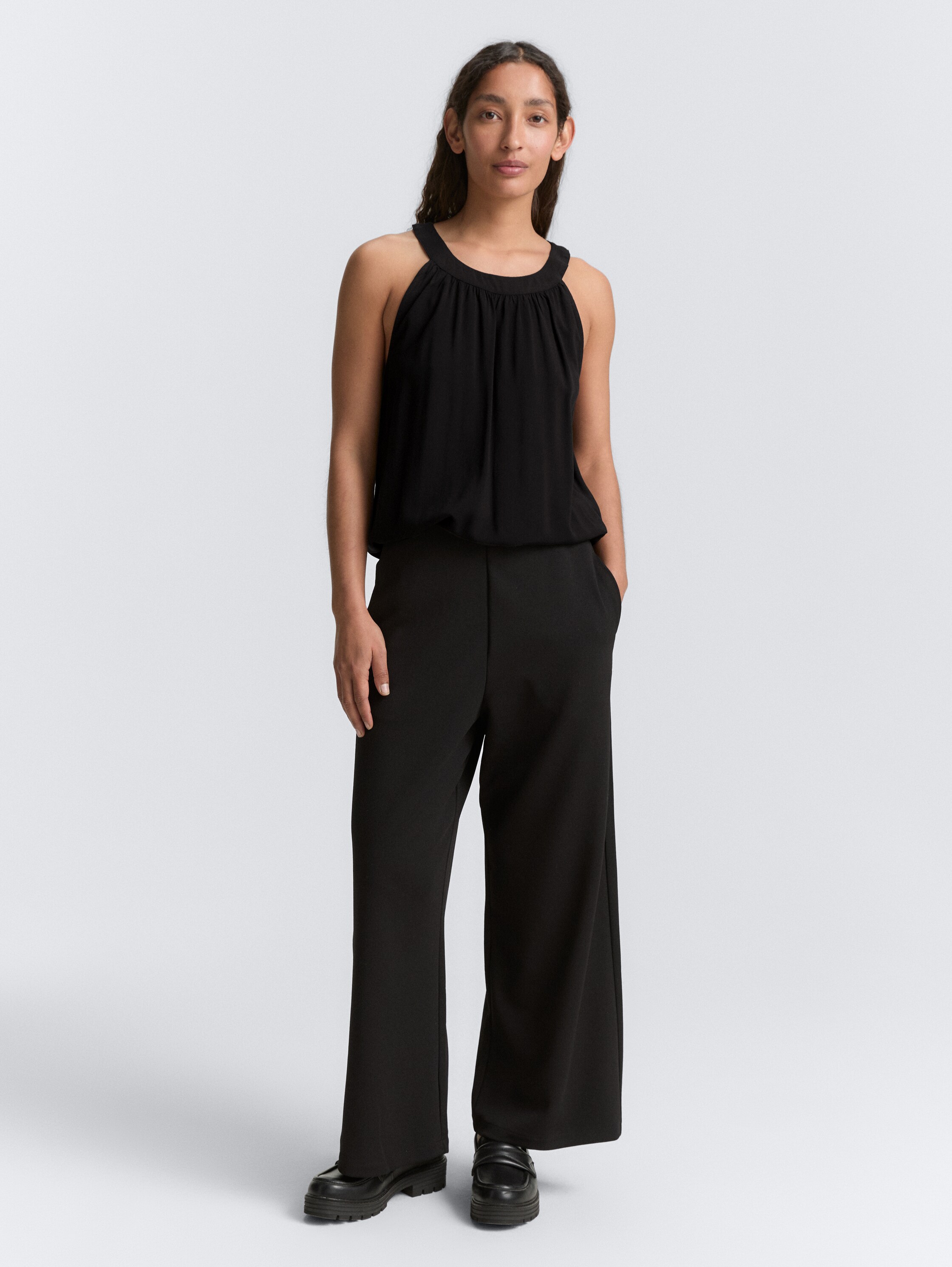Neckholder Blusentop - deep_black_1 - 