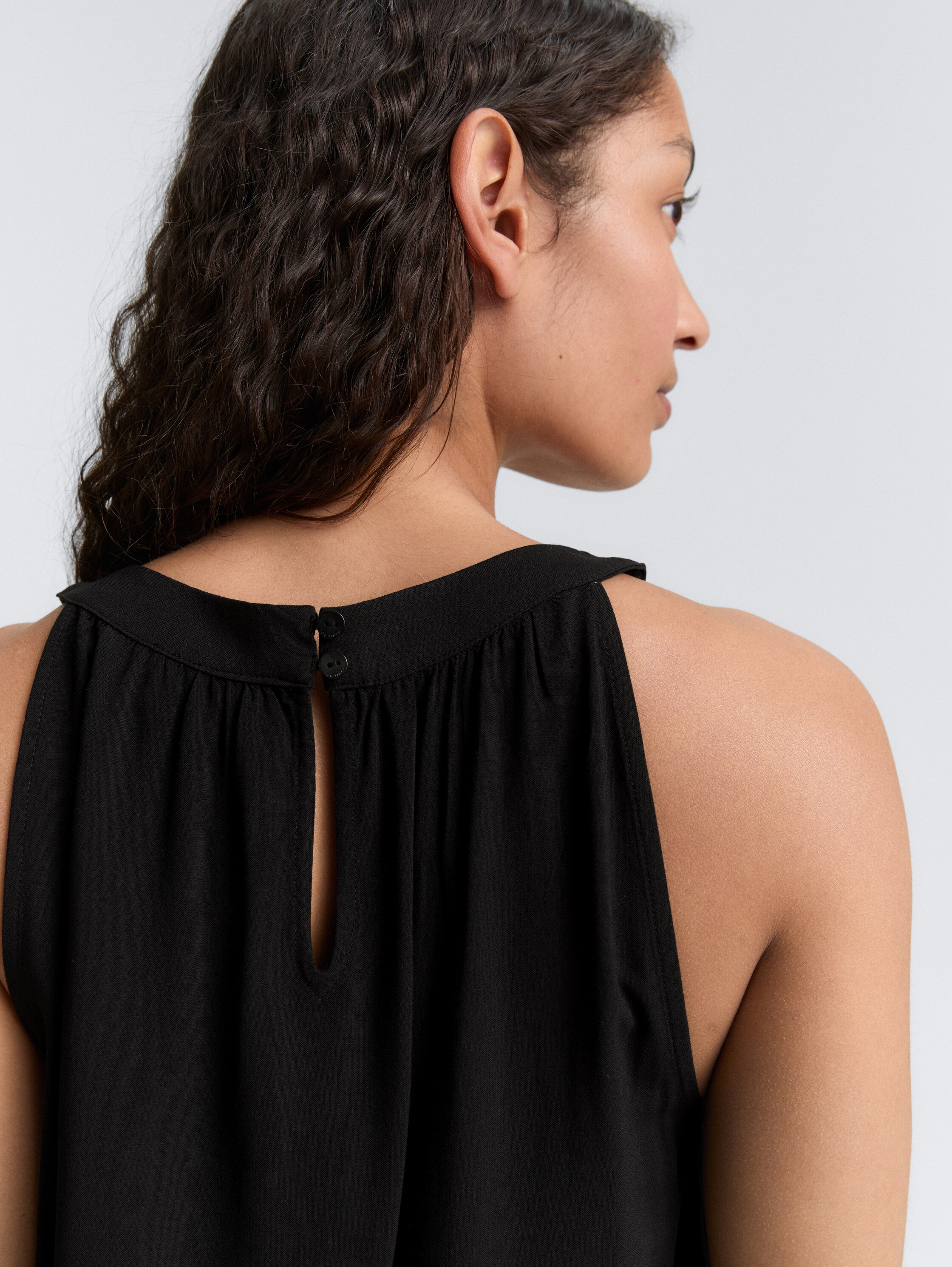 Neckholder Blusentop - deep_black_1 - 