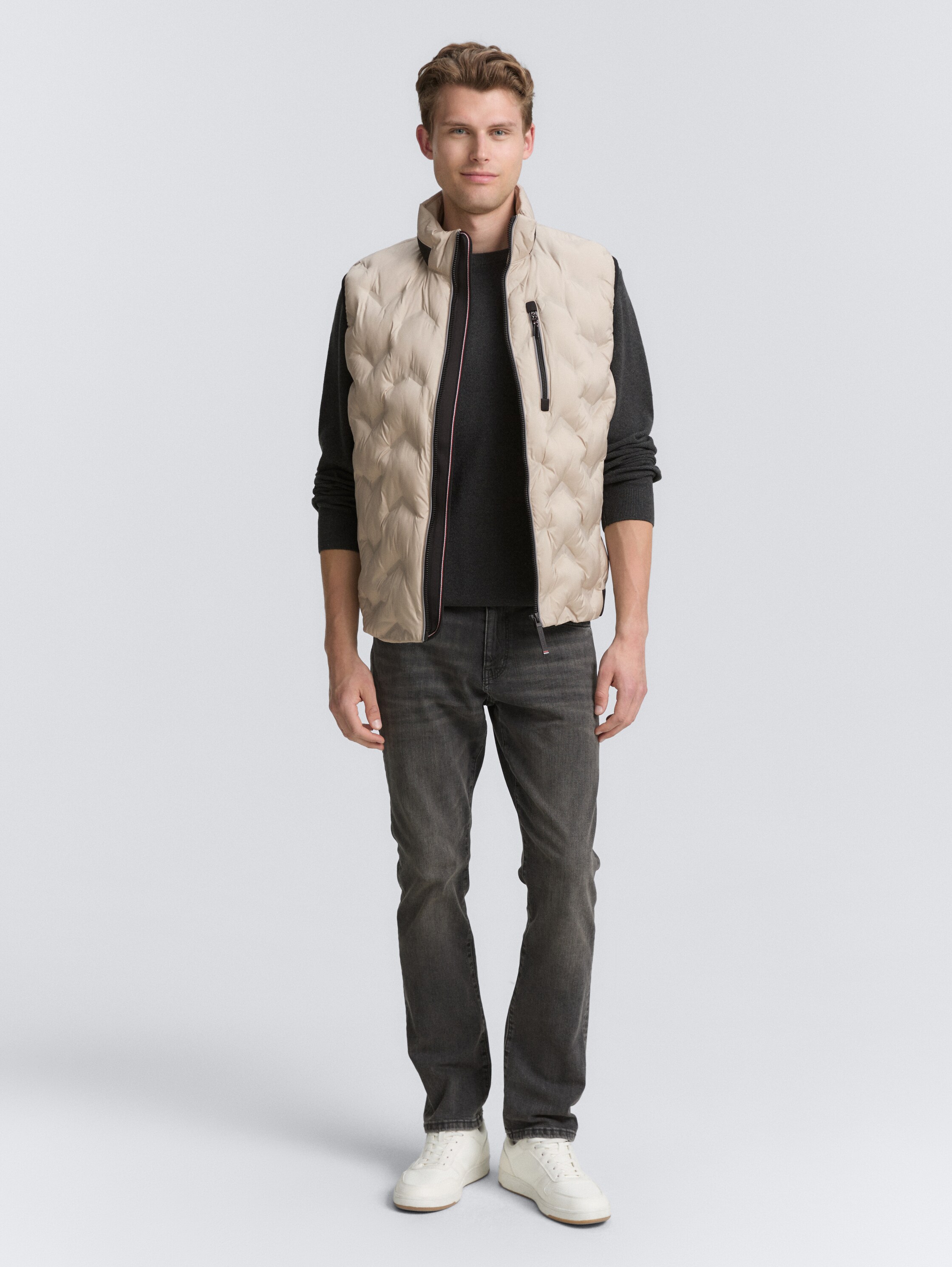 Hybride lichtgewicht gewatteerd vest - light_cashmere - 