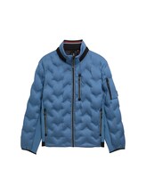 Ausgewählt, Hybrid Lightweight Steppjacke mit verstaubarer Kapuze von Tom Tailor, blau
