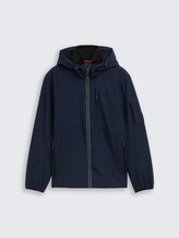 Veste softshell avec capuche - sky captain blue - Vue de face du produit
