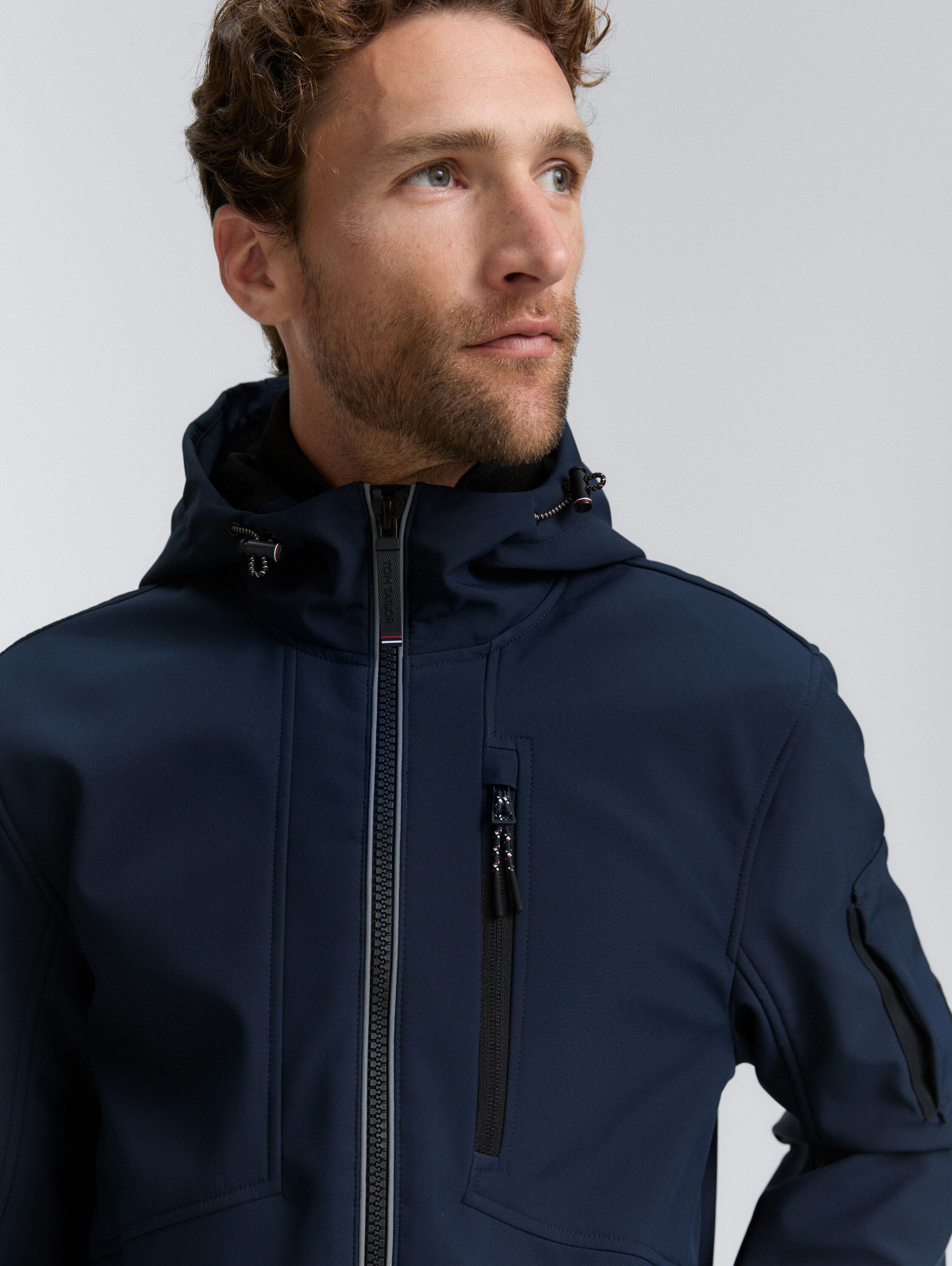 Softshell Jacke mit Kapuze - sky_captain_blue_1 - 