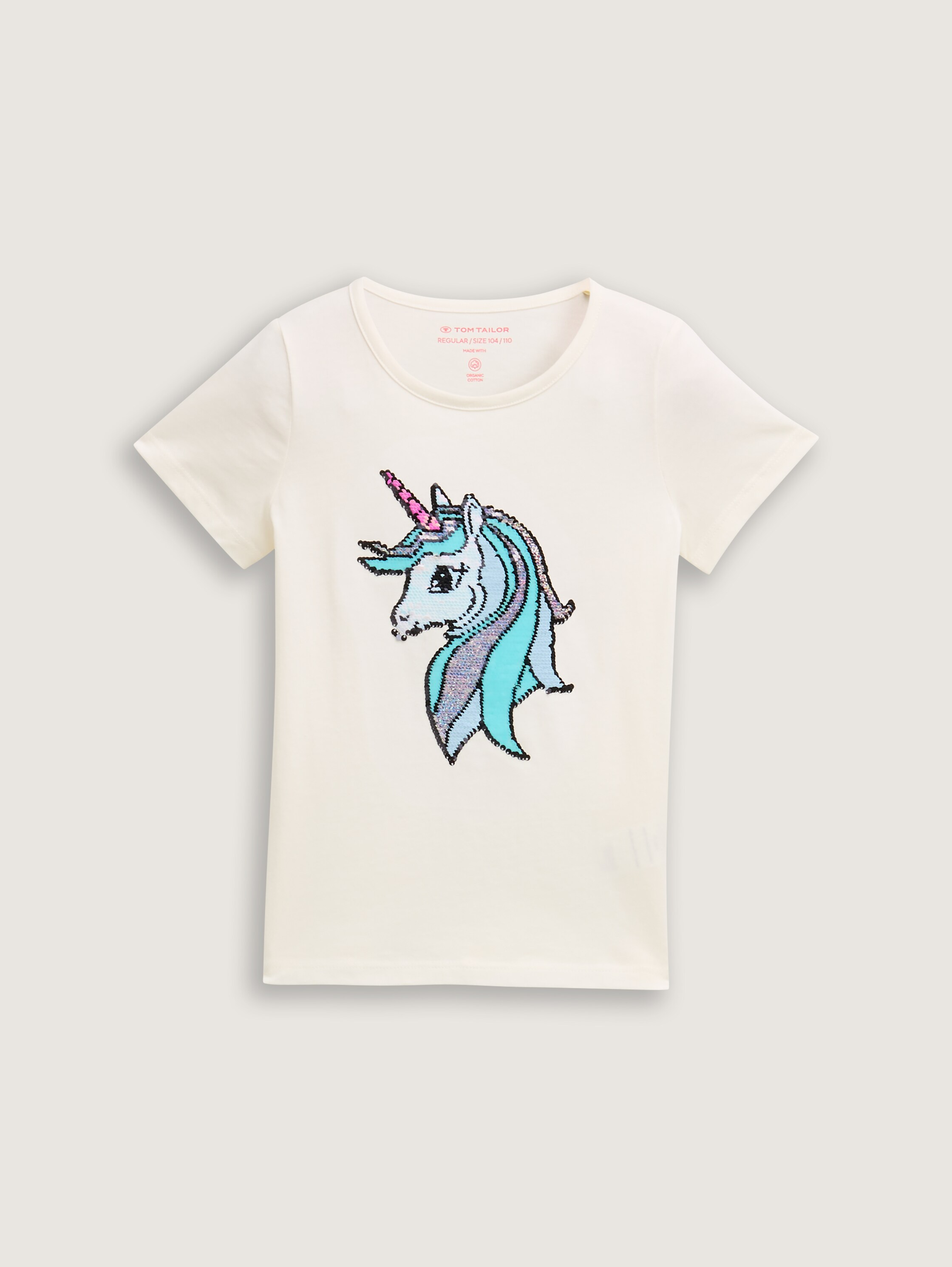 T-Shirt mit Wendepailletten - 1
