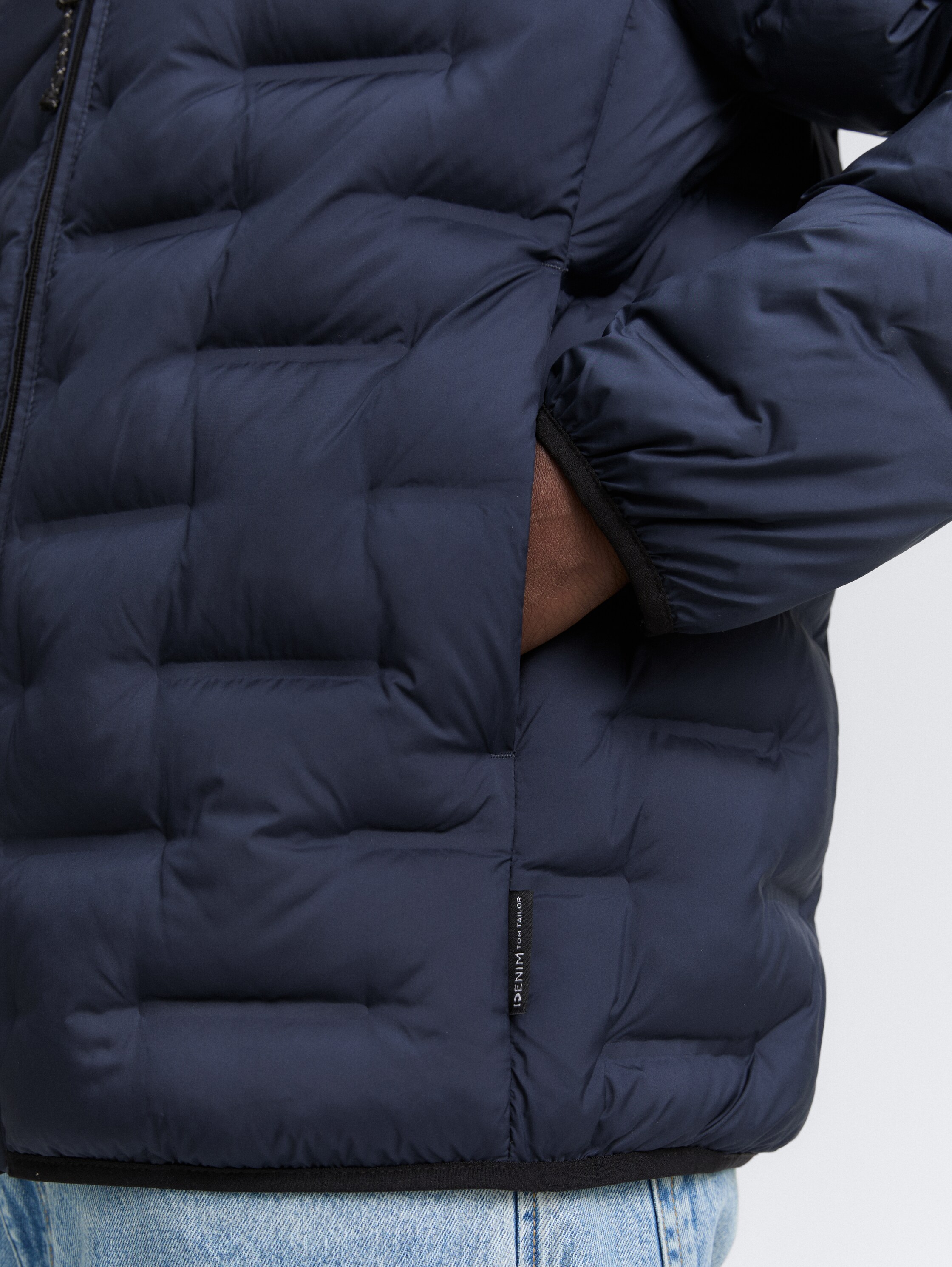 Lightweight quilted jacket with stand-up collar - sky_captain_blue_1 - 