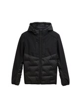 Geselecteerd, Hybride gewatteerd jack met capuchon door Tom Tailor, zwart
