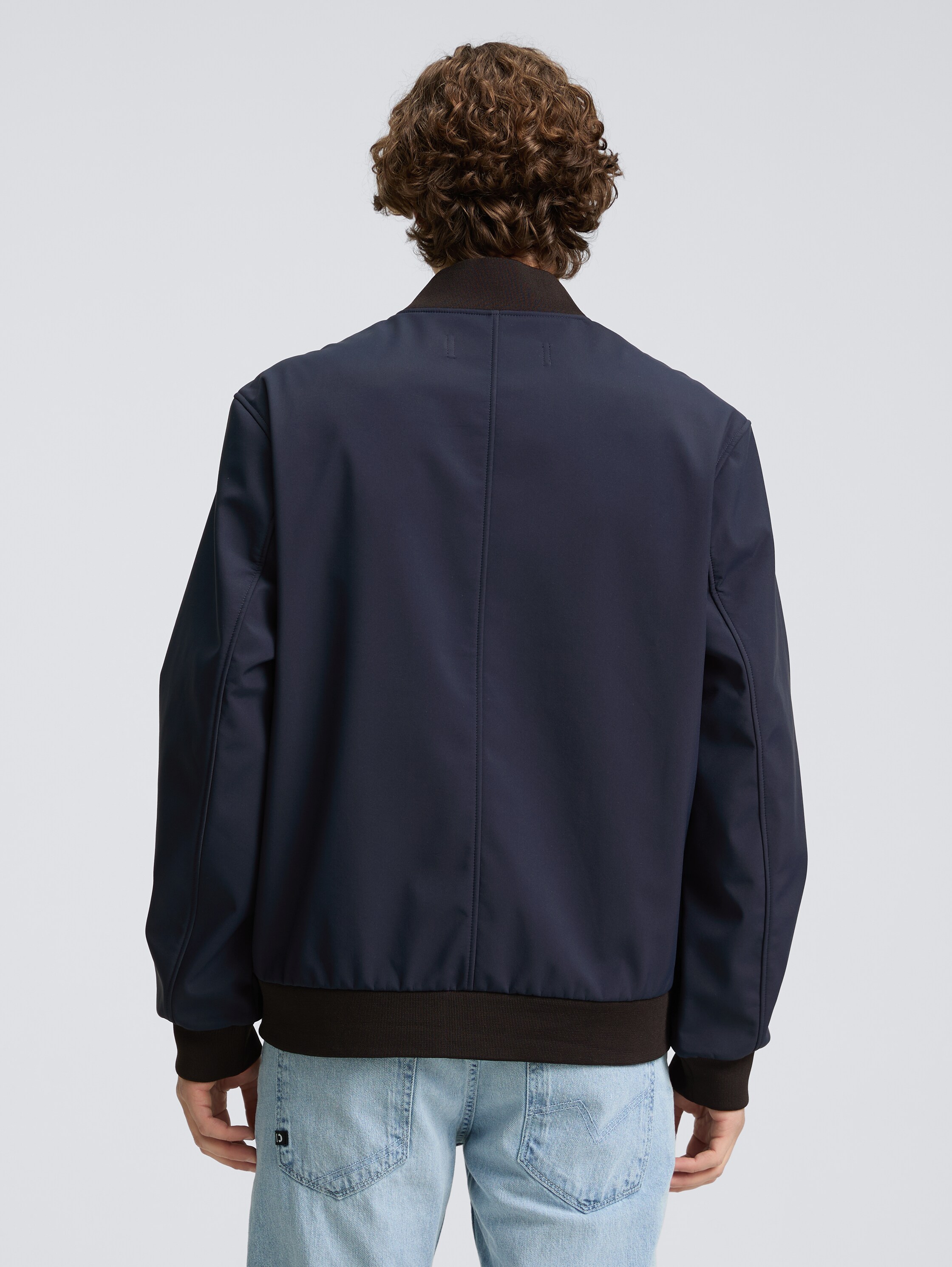 Softshell Jacke im Bomber-Style - sky_captain_blue_1 - 