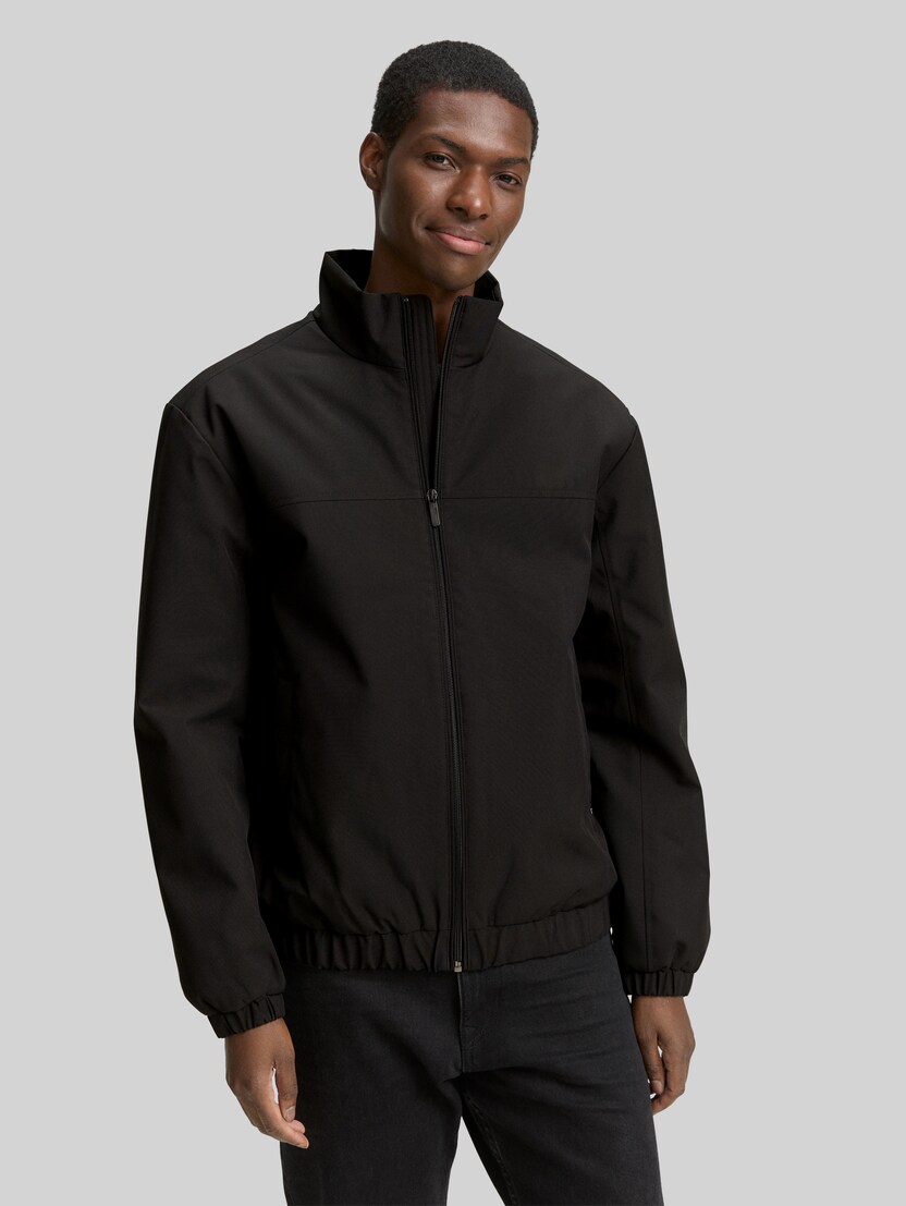 Blouson Jacke mit Stehkragen von Denim Male, Black
