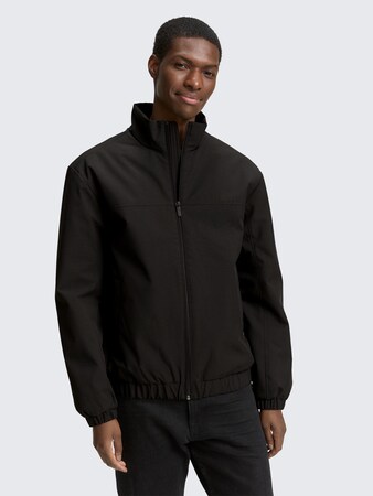 Blouson Jacke mit Stehkragen von Denim Male, Black