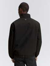 Veste blouson avec col montant - Black - Vue arrière du modèle