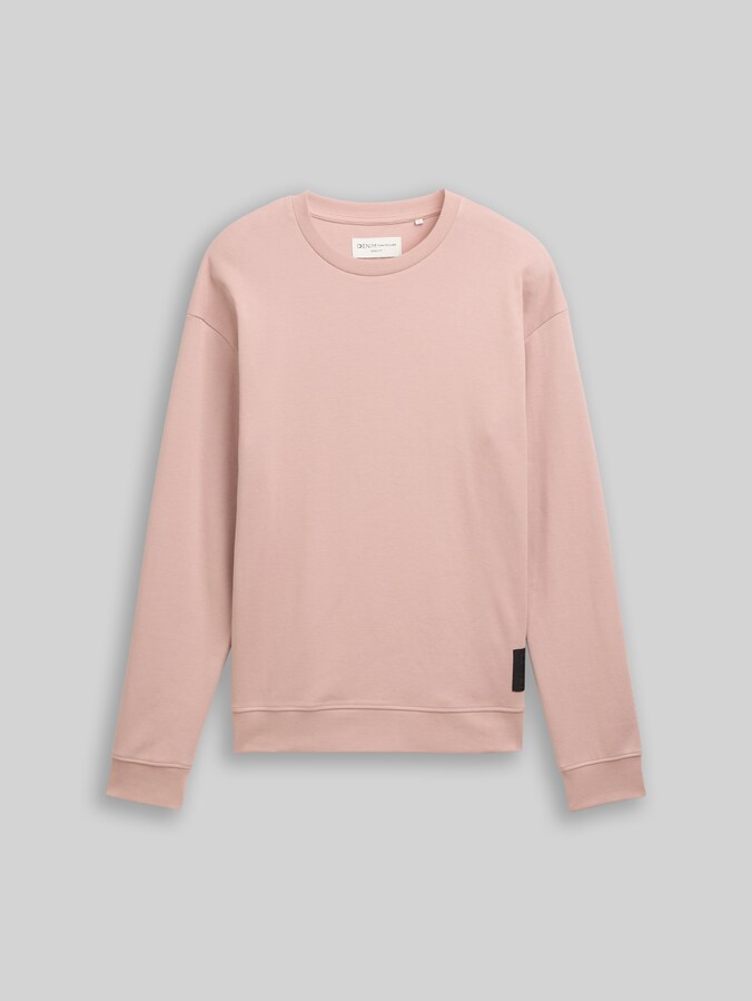 Piqué Sweatshirt von Denim Male, smoky rose