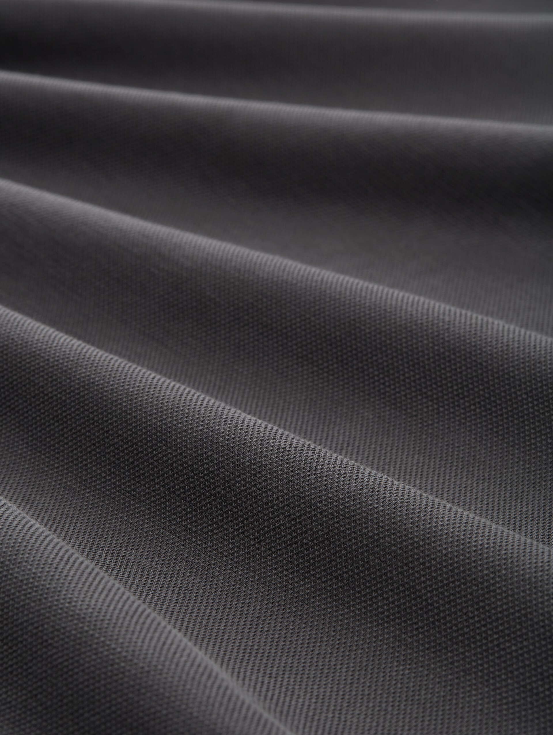 Piqué sweatjack met opstaande kraag - ash grey - Materiaalweergave