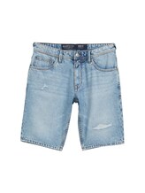 Ausgewählt, TTPIERS SLIM DESTROYED Jeans Shorts von Tom Tailor, blau